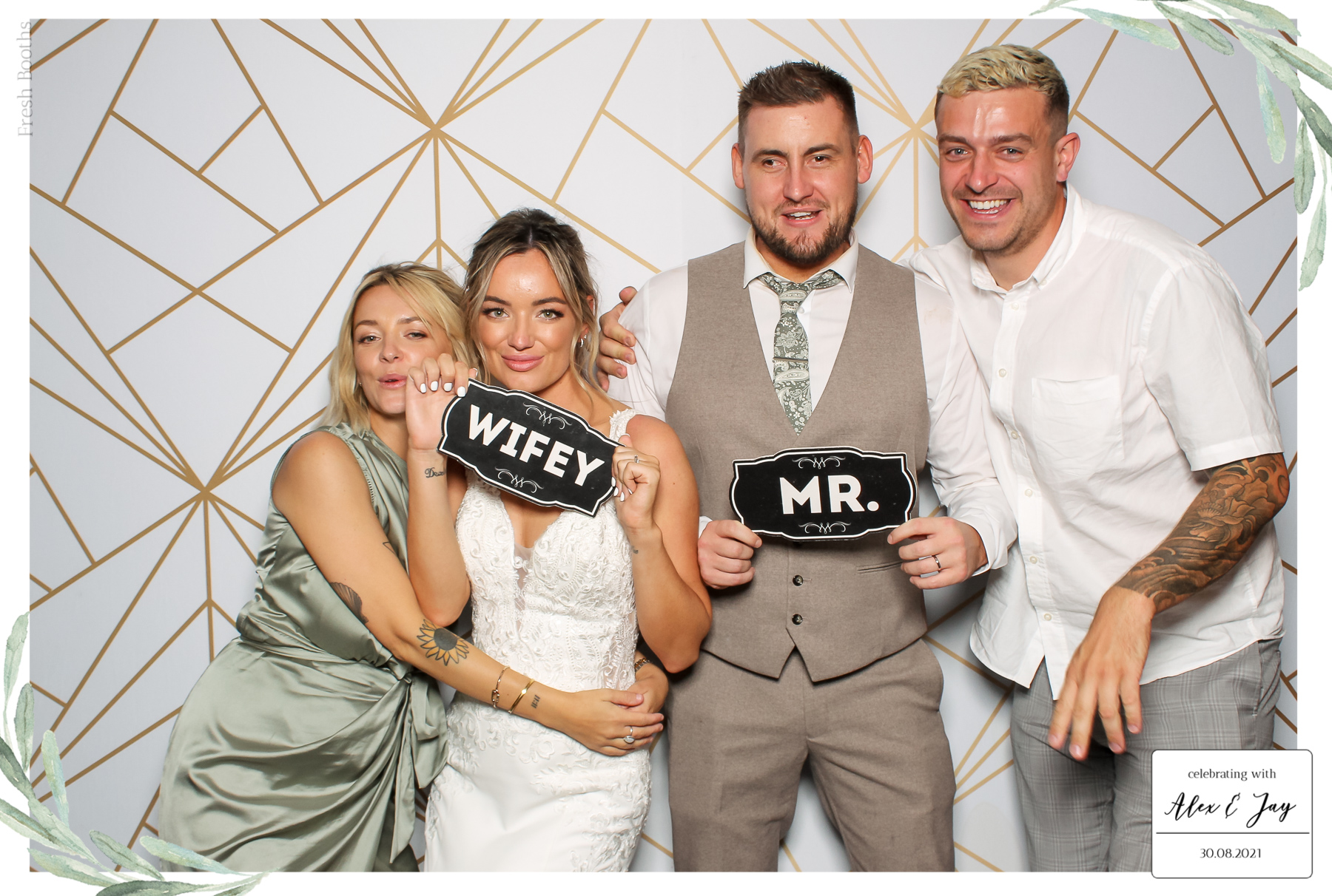 Alex & Jay Wedding - Classic Open Booth | View more photos from the event at gallery.freshbooths.com/u/FreshBooths/Alex-Jay-Wedding-Classic-Open-Booth