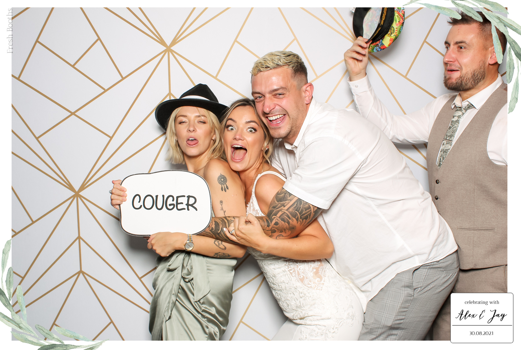 Alex & Jay Wedding - Classic Open Booth | View more photos from the event at gallery.freshbooths.com/u/FreshBooths/Alex-Jay-Wedding-Classic-Open-Booth