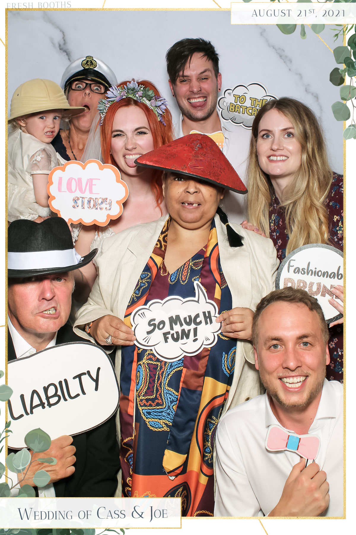 Cass & Joe Wedding - Selfie Mirror | View more photos from the event at gallery.freshbooths.com/u/FreshBooths/Cass-Joe-Wedding-Selfie-Mirror