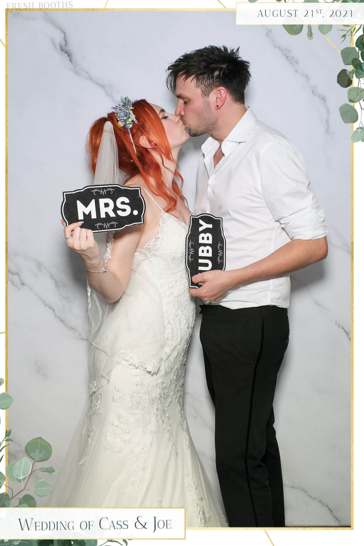 Cass & Joe Wedding - Selfie Mirror | View more photos from the event at gallery.freshbooths.com/u/FreshBooths/Cass-Joe-Wedding-Selfie-Mirror