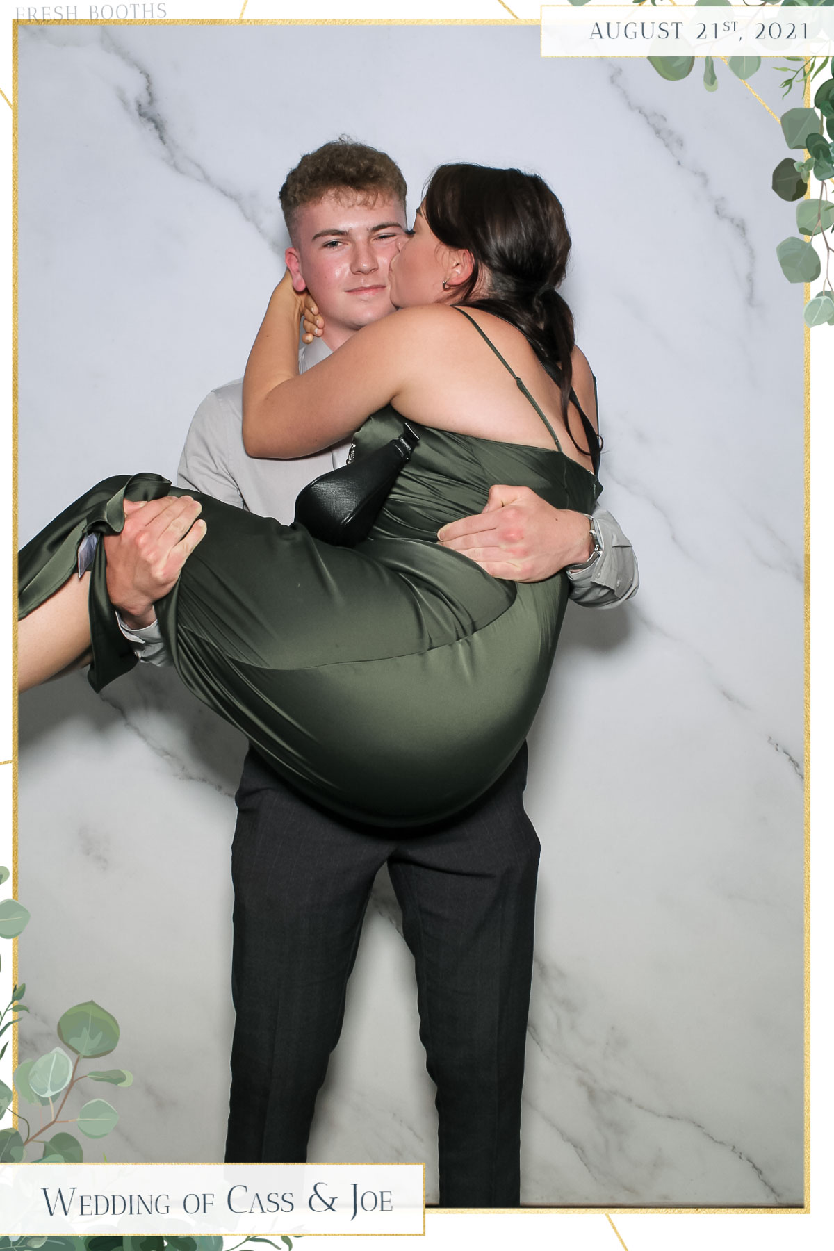 Cass & Joe Wedding - Selfie Mirror | View more photos from the event at gallery.freshbooths.com/u/FreshBooths/Cass-Joe-Wedding-Selfie-Mirror