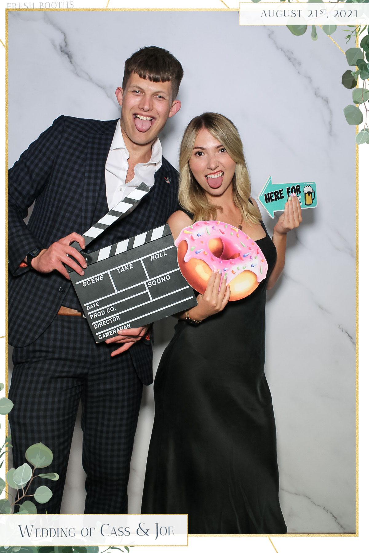 Cass & Joe Wedding - Selfie Mirror | View more photos from the event at gallery.freshbooths.com/u/FreshBooths/Cass-Joe-Wedding-Selfie-Mirror