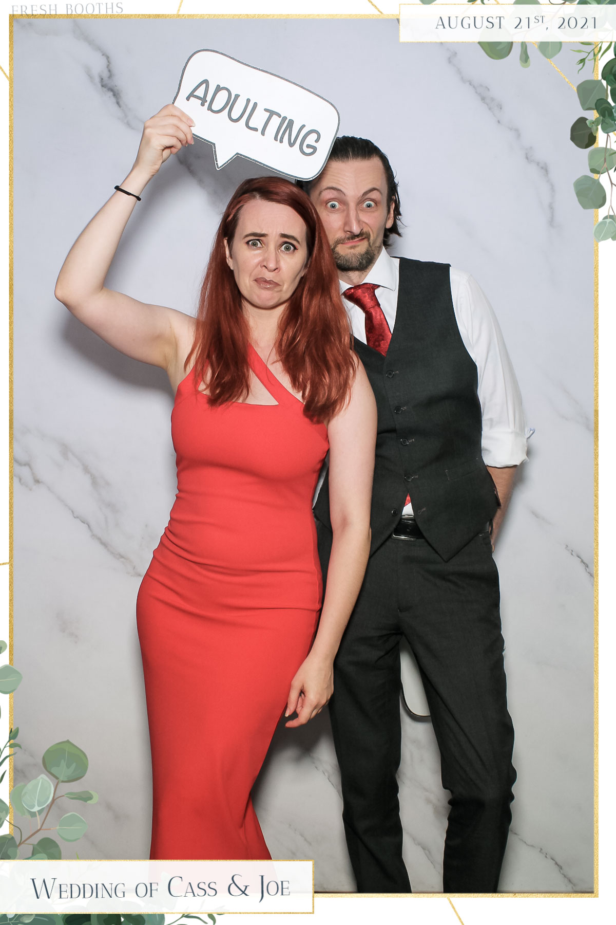 Cass & Joe Wedding - Selfie Mirror | View more photos from the event at gallery.freshbooths.com/u/FreshBooths/Cass-Joe-Wedding-Selfie-Mirror