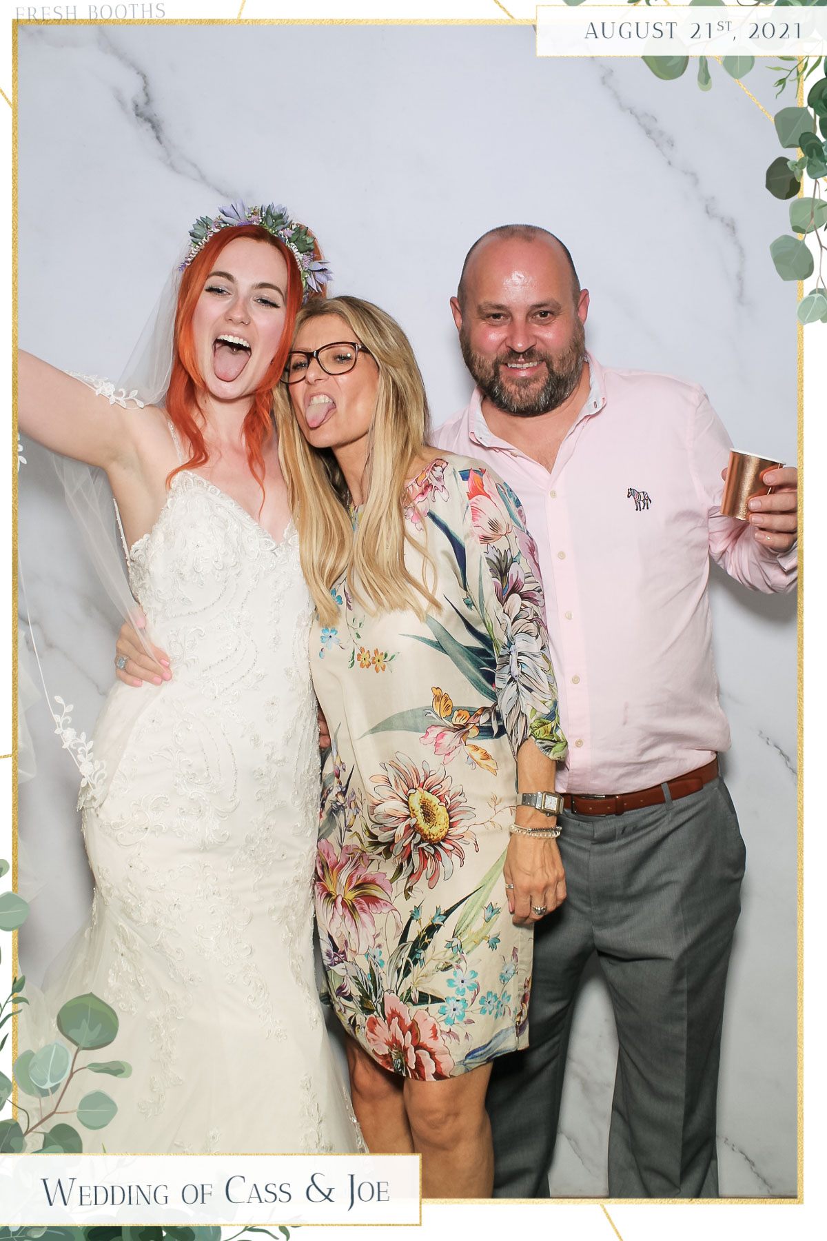 Cass & Joe Wedding - Selfie Mirror | View more photos from the event at gallery.freshbooths.com/u/FreshBooths/Cass-Joe-Wedding-Selfie-Mirror