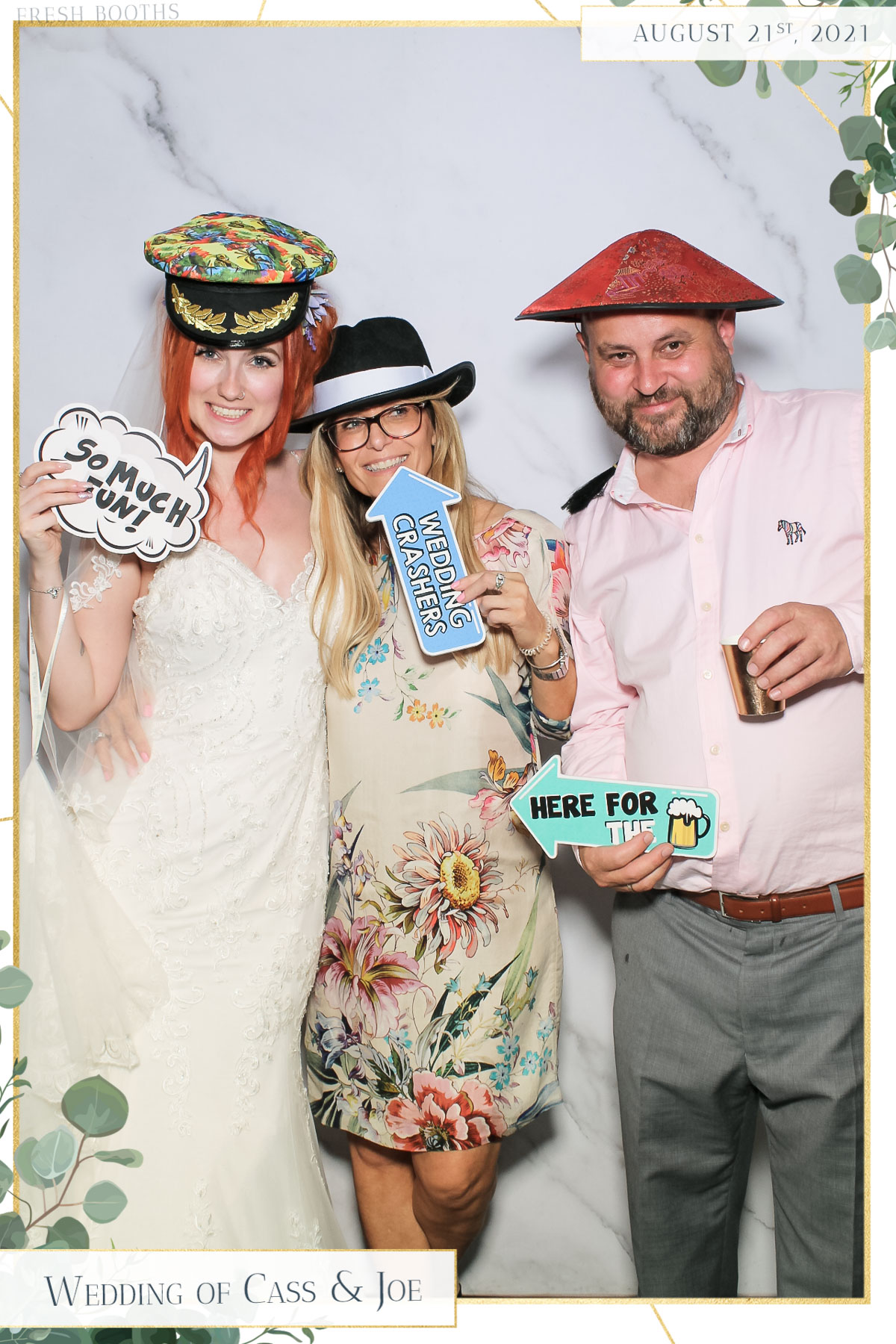 Cass & Joe Wedding - Selfie Mirror | View more photos from the event at gallery.freshbooths.com/u/FreshBooths/Cass-Joe-Wedding-Selfie-Mirror