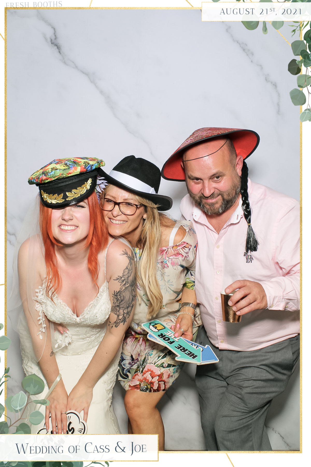 Cass & Joe Wedding - Selfie Mirror | View more photos from the event at gallery.freshbooths.com/u/FreshBooths/Cass-Joe-Wedding-Selfie-Mirror