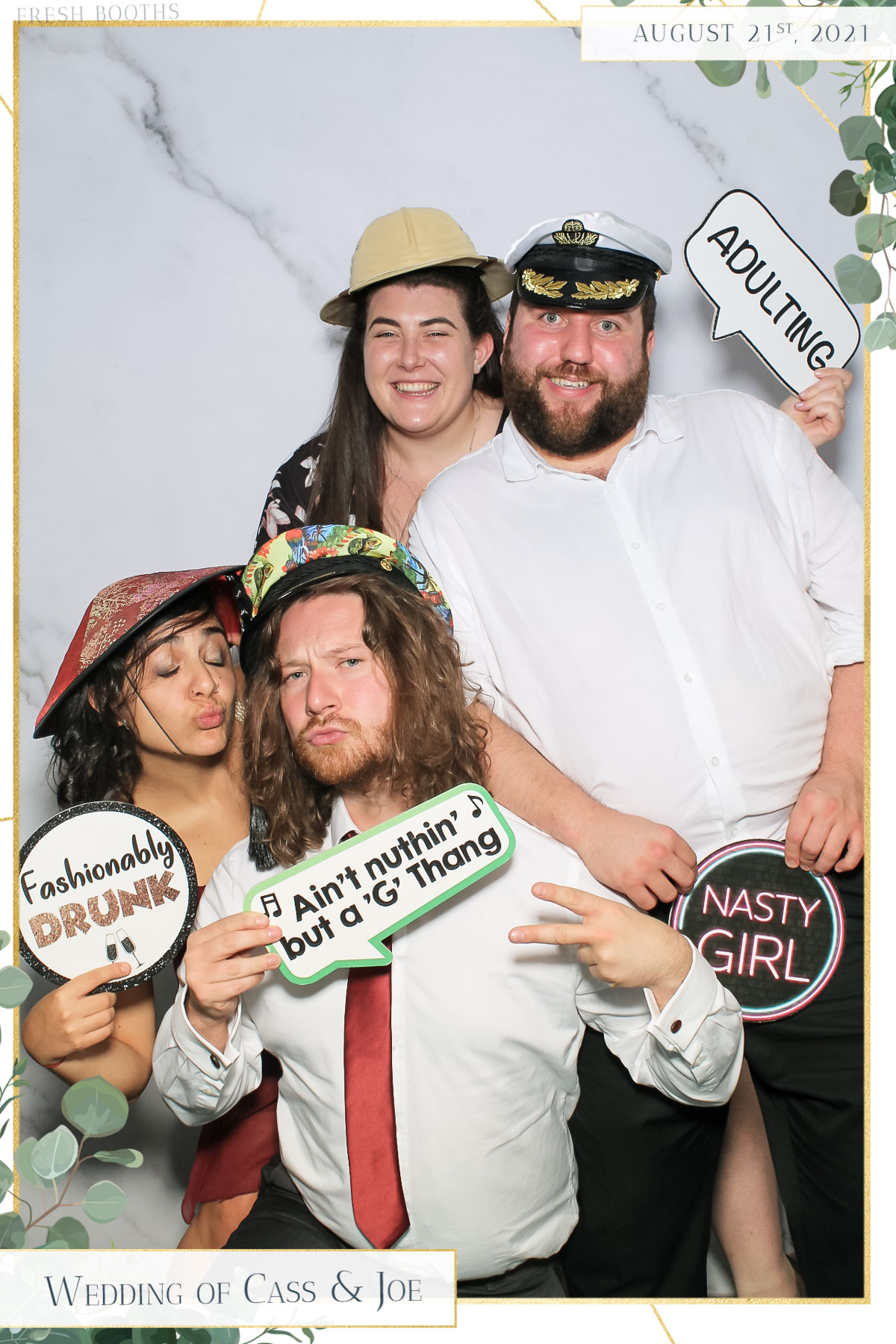 Cass & Joe Wedding - Selfie Mirror | View more photos from the event at gallery.freshbooths.com/u/FreshBooths/Cass-Joe-Wedding-Selfie-Mirror