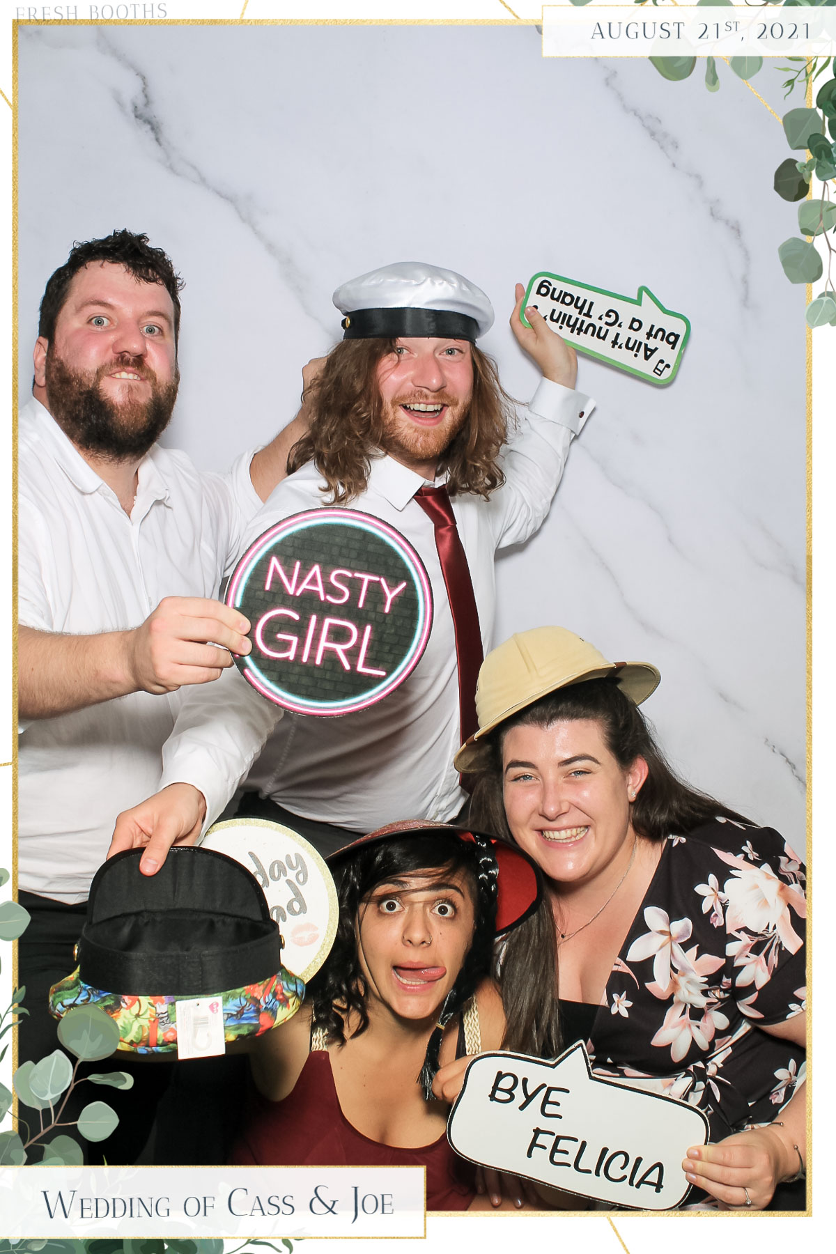Cass & Joe Wedding - Selfie Mirror | View more photos from the event at gallery.freshbooths.com/u/FreshBooths/Cass-Joe-Wedding-Selfie-Mirror