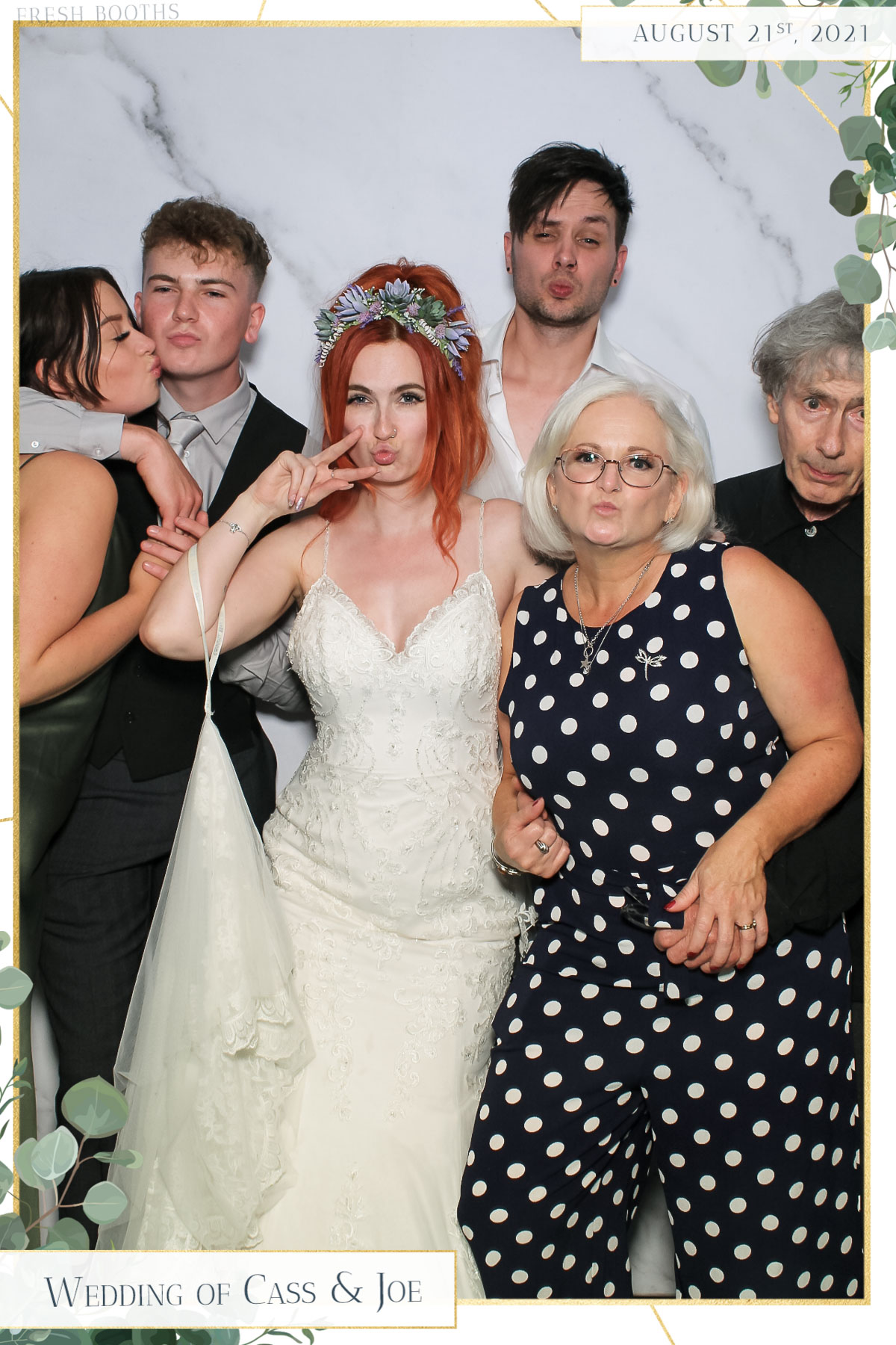 Cass & Joe Wedding - Selfie Mirror | View more photos from the event at gallery.freshbooths.com/u/FreshBooths/Cass-Joe-Wedding-Selfie-Mirror
