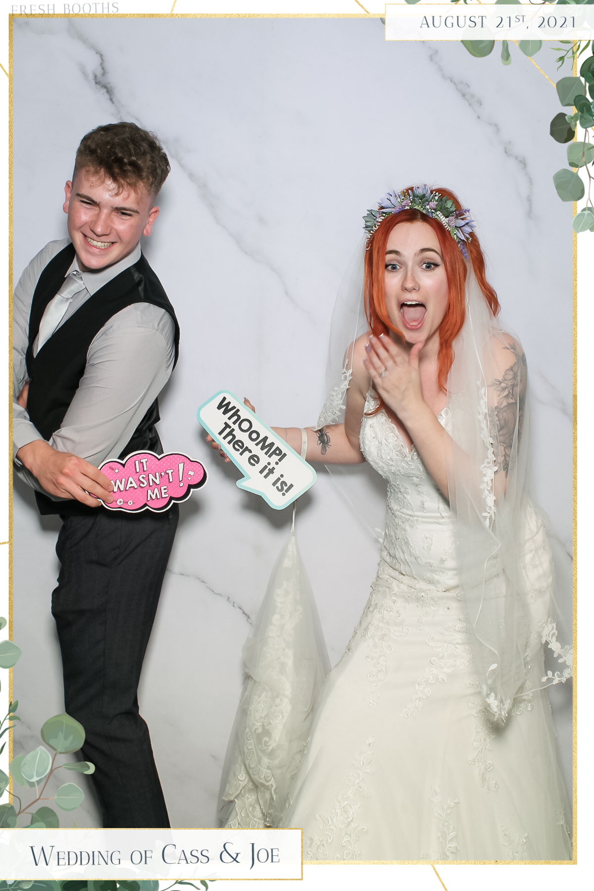 Cass & Joe Wedding - Selfie Mirror | View more photos from the event at gallery.freshbooths.com/u/FreshBooths/Cass-Joe-Wedding-Selfie-Mirror