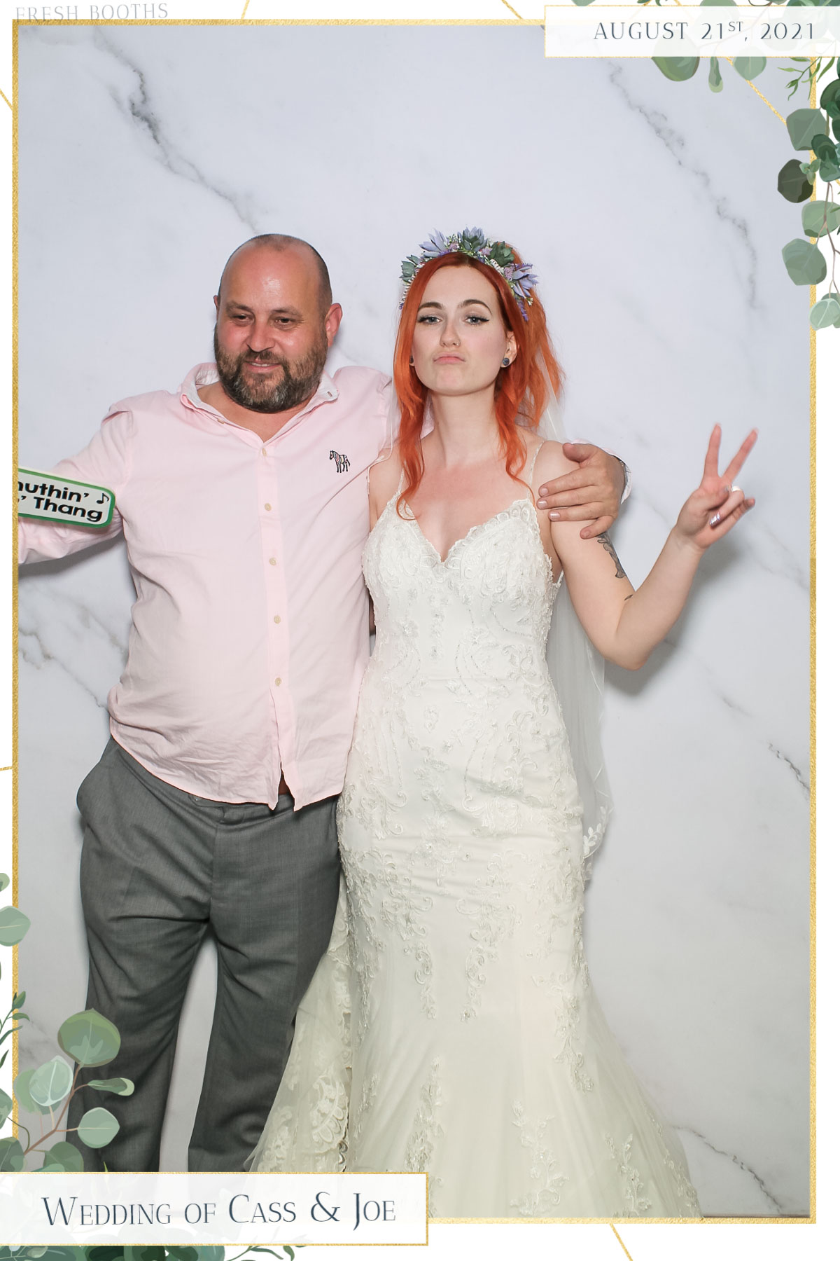 Cass & Joe Wedding - Selfie Mirror | View more photos from the event at gallery.freshbooths.com/u/FreshBooths/Cass-Joe-Wedding-Selfie-Mirror