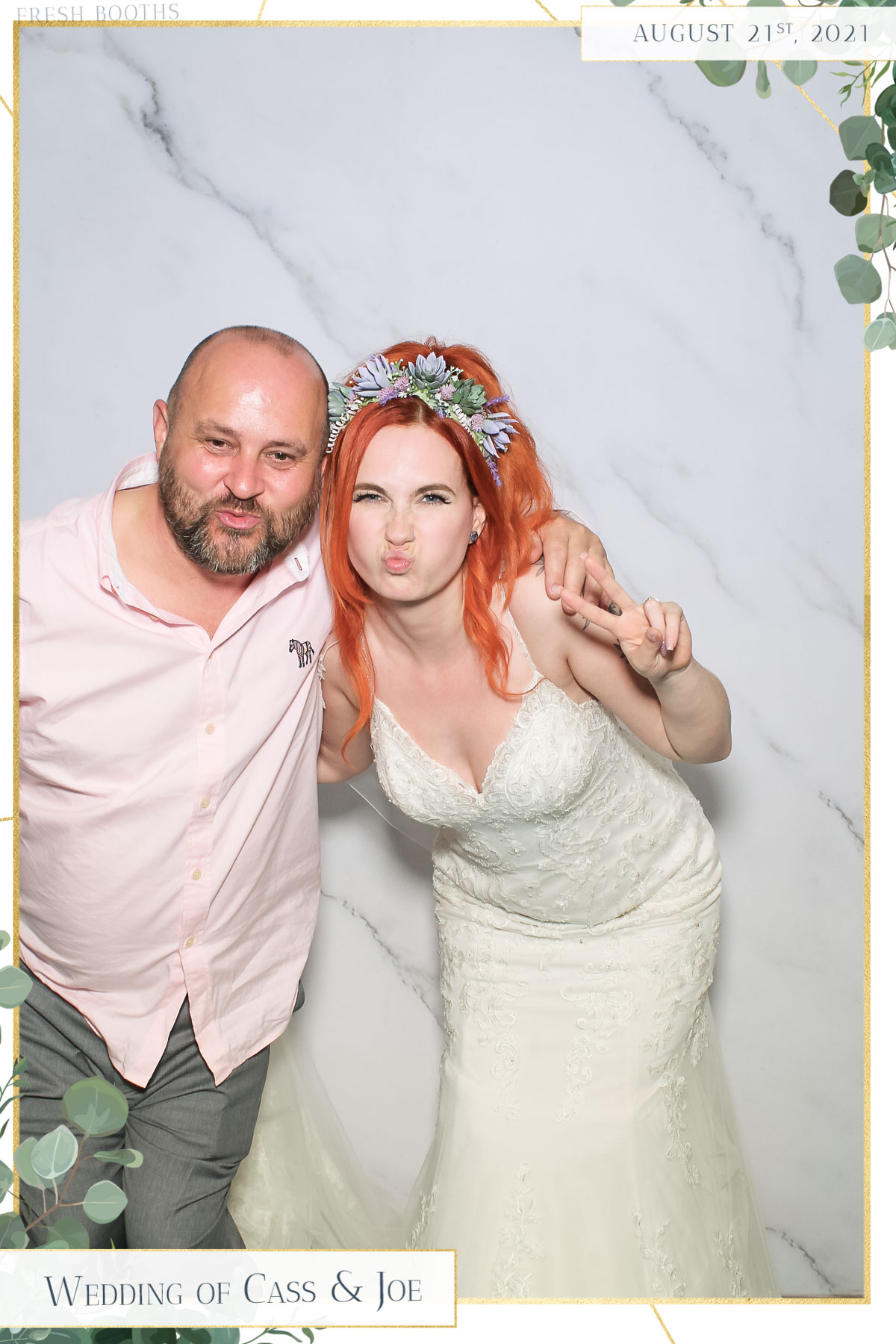 Cass & Joe Wedding - Selfie Mirror | View more photos from the event at gallery.freshbooths.com/u/FreshBooths/Cass-Joe-Wedding-Selfie-Mirror