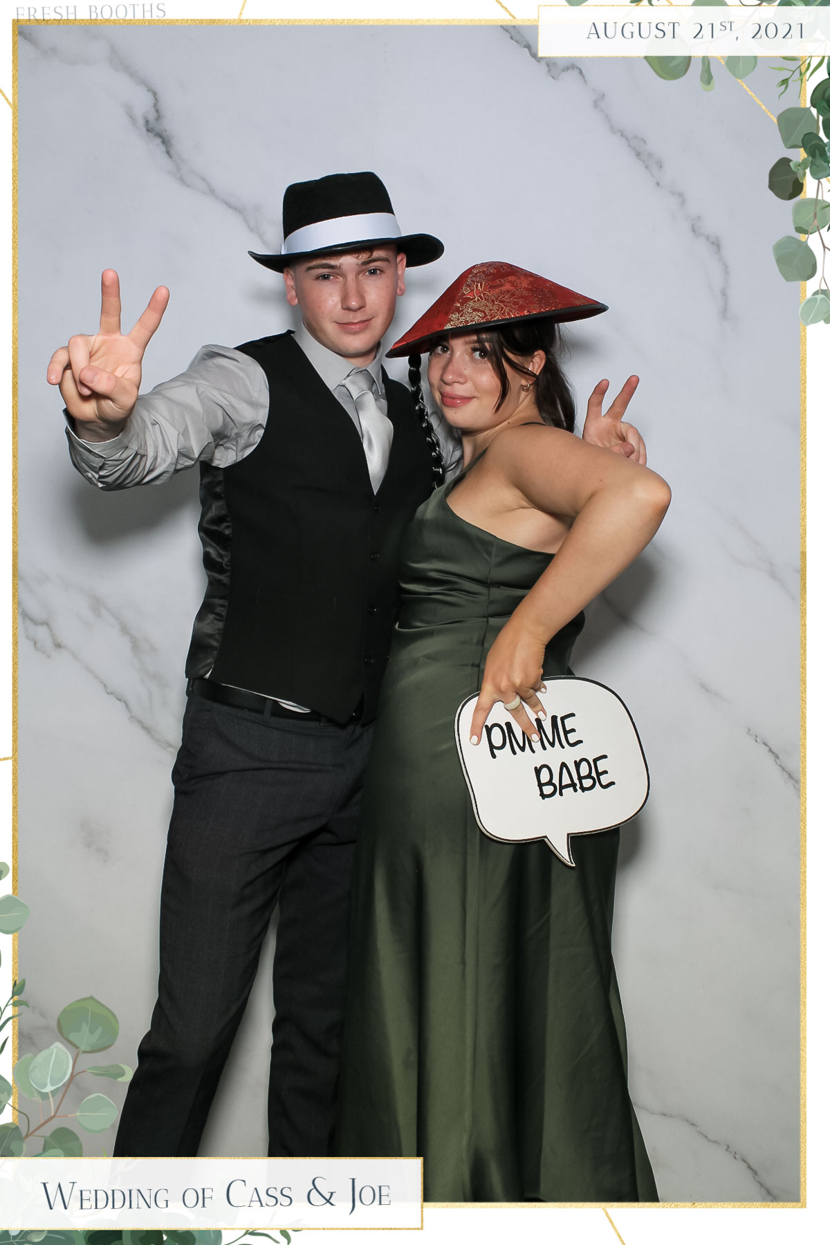 Cass & Joe Wedding - Selfie Mirror | View more photos from the event at gallery.freshbooths.com/u/FreshBooths/Cass-Joe-Wedding-Selfie-Mirror