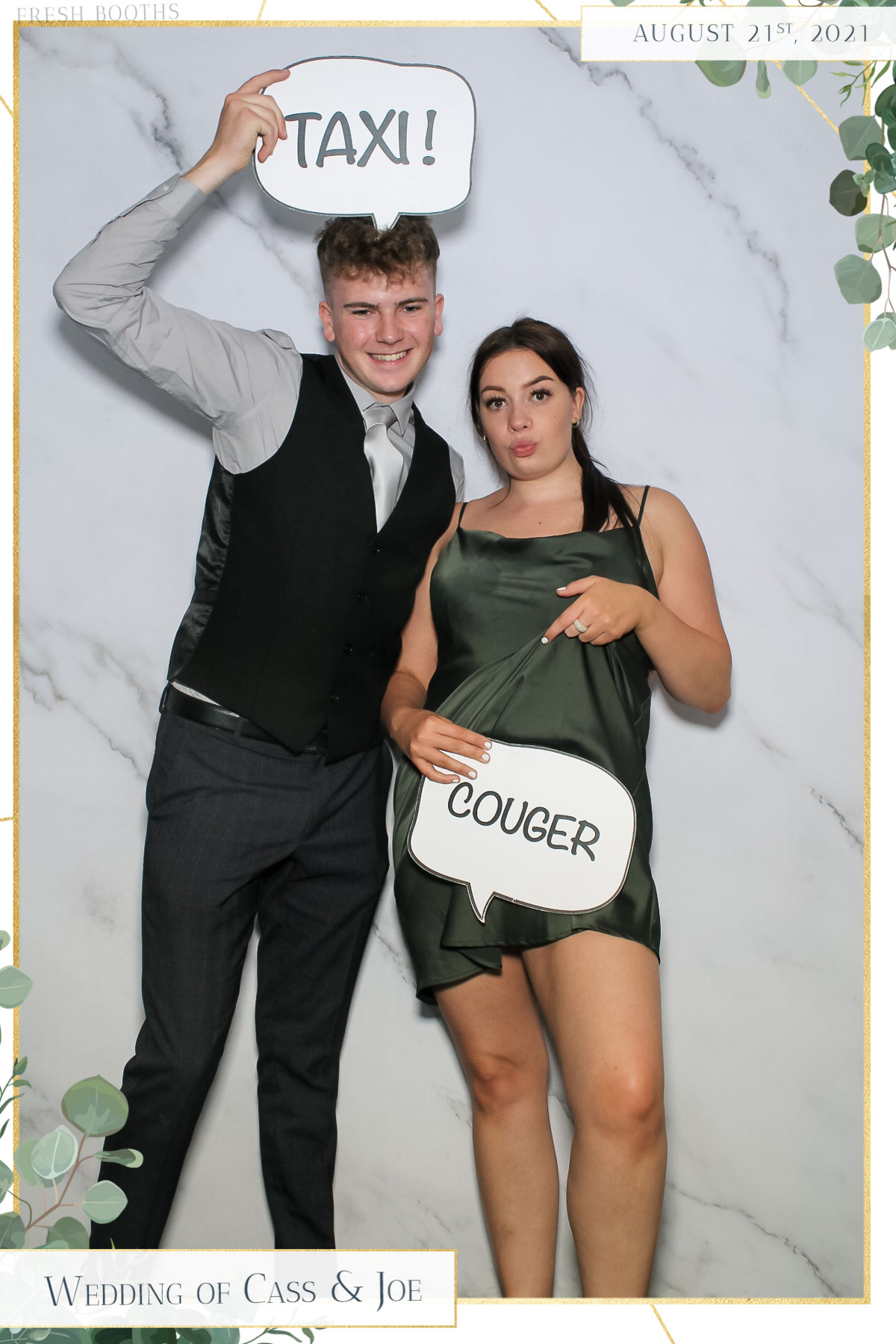 Cass & Joe Wedding - Selfie Mirror | View more photos from the event at gallery.freshbooths.com/u/FreshBooths/Cass-Joe-Wedding-Selfie-Mirror