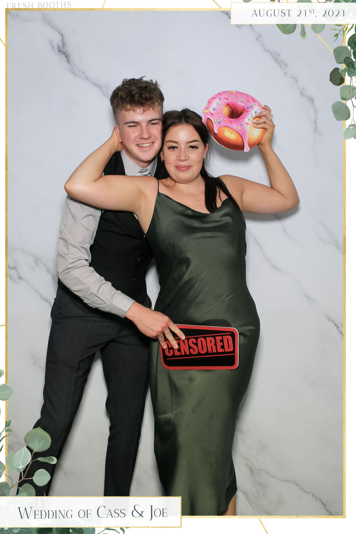Cass & Joe Wedding - Selfie Mirror | View more photos from the event at gallery.freshbooths.com/u/FreshBooths/Cass-Joe-Wedding-Selfie-Mirror