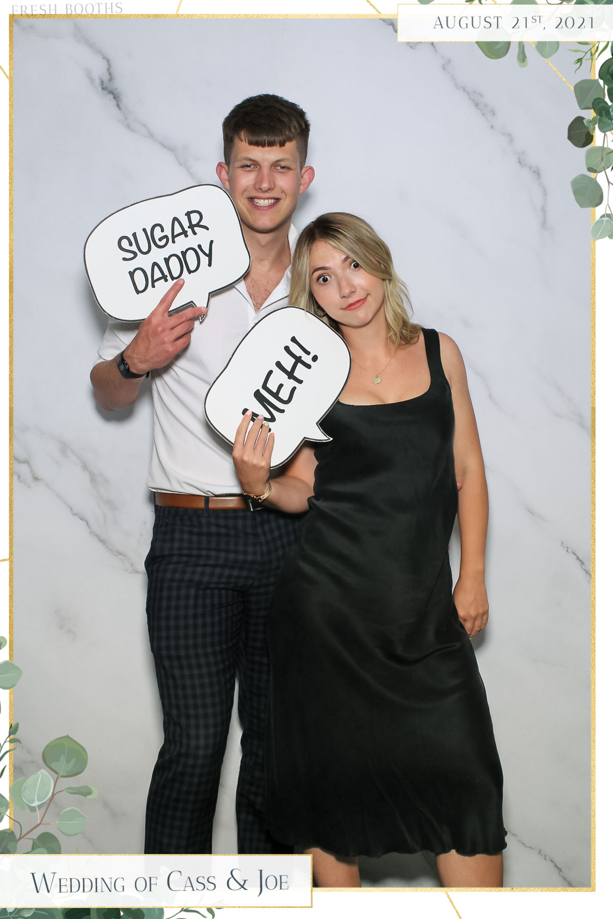 Cass & Joe Wedding - Selfie Mirror | View more photos from the event at gallery.freshbooths.com/u/FreshBooths/Cass-Joe-Wedding-Selfie-Mirror