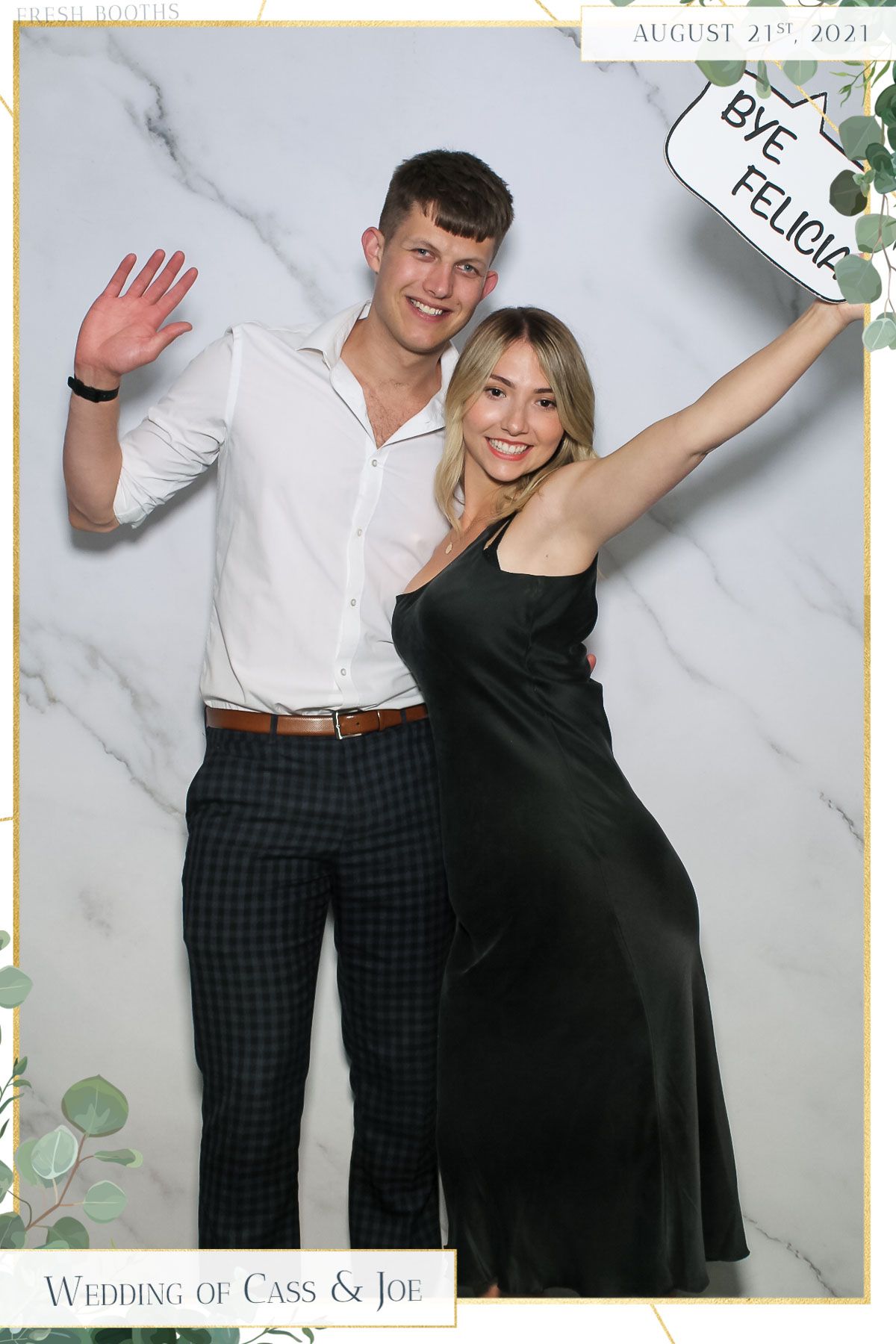 Cass & Joe Wedding - Selfie Mirror | View more photos from the event at gallery.freshbooths.com/u/FreshBooths/Cass-Joe-Wedding-Selfie-Mirror