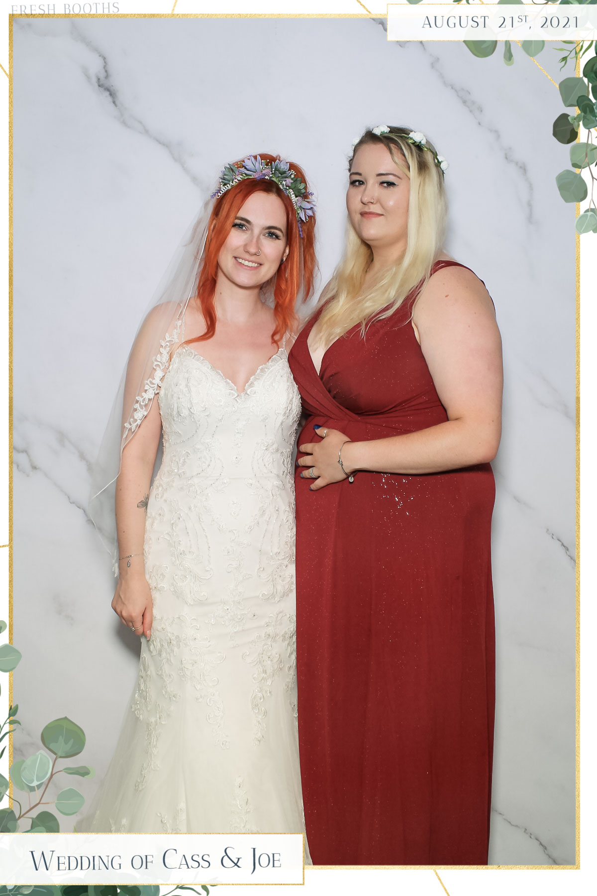 Cass & Joe Wedding - Selfie Mirror | View more photos from the event at gallery.freshbooths.com/u/FreshBooths/Cass-Joe-Wedding-Selfie-Mirror