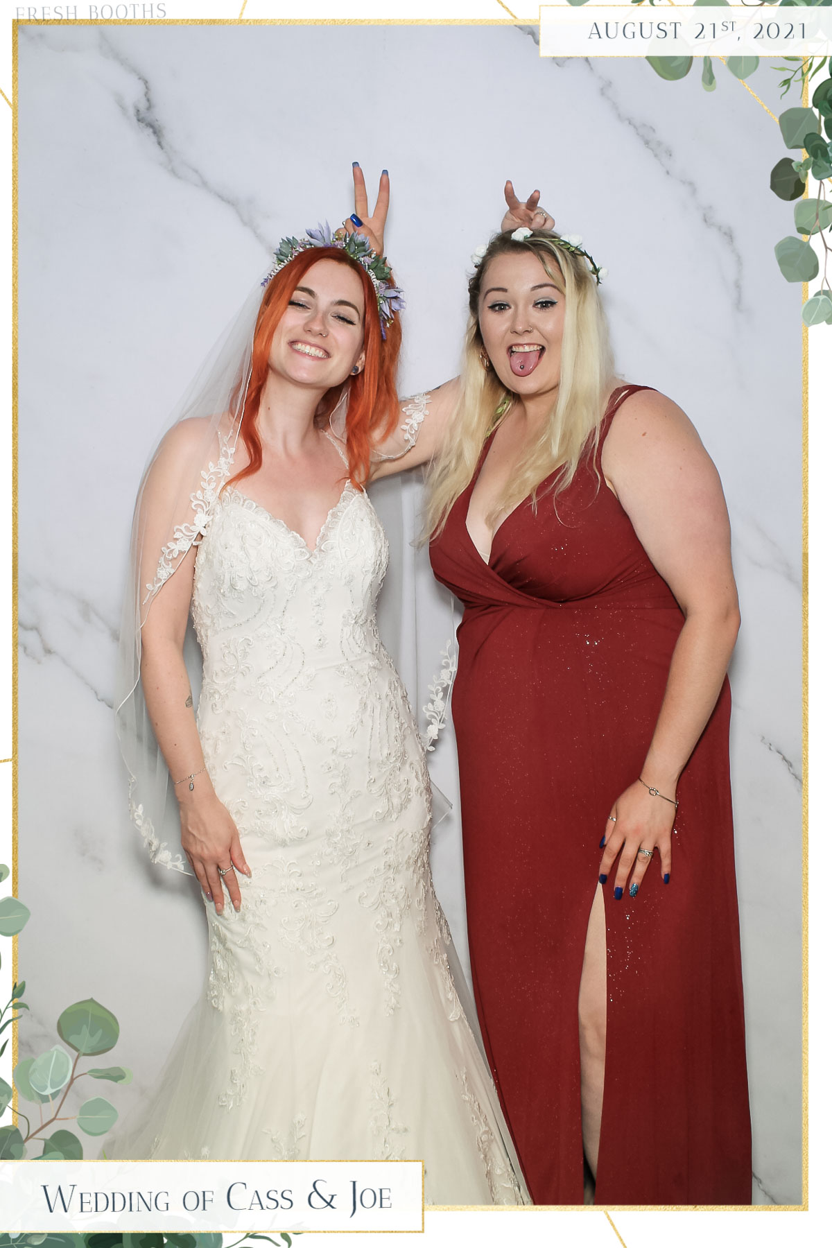 Cass & Joe Wedding - Selfie Mirror | View more photos from the event at gallery.freshbooths.com/u/FreshBooths/Cass-Joe-Wedding-Selfie-Mirror