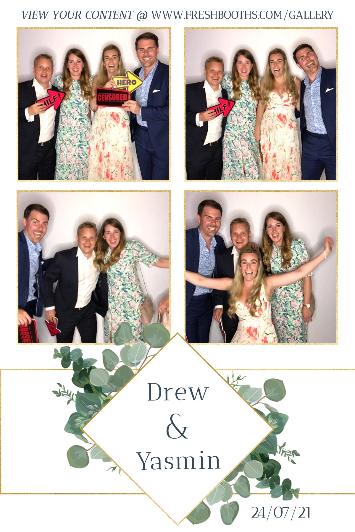 Drew & Yasmin Wedding - GIF Station | View more photos from the event at gallery.freshbooths.com/u/FreshBooths/Drew-Yasmin-Wedding-GIF-Station