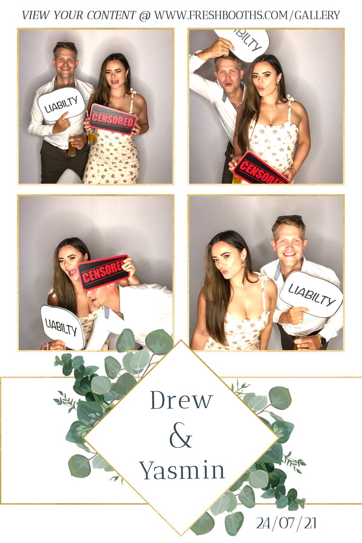 Drew & Yasmin Wedding - GIF Station | View more photos from the event at gallery.freshbooths.com/u/FreshBooths/Drew-Yasmin-Wedding-GIF-Station