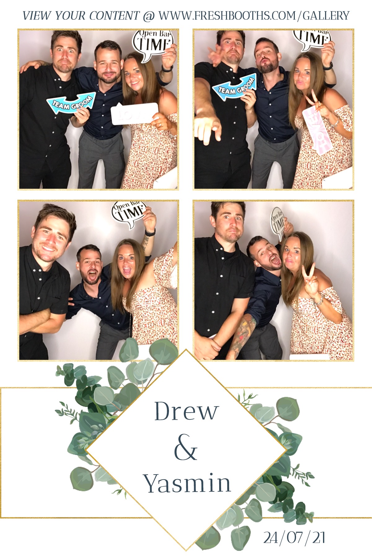 Drew & Yasmin Wedding - GIF Station | View more photos from the event at gallery.freshbooths.com/u/FreshBooths/Drew-Yasmin-Wedding-GIF-Station