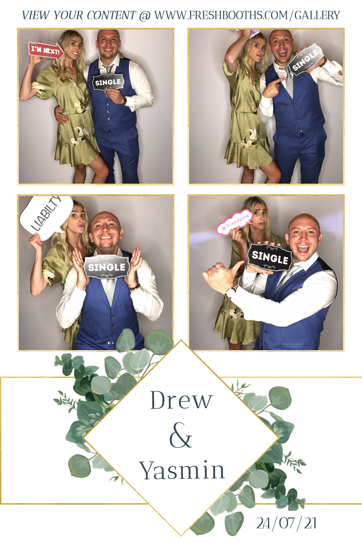 Drew & Yasmin Wedding - GIF Station | View more photos from the event at gallery.freshbooths.com/u/FreshBooths/Drew-Yasmin-Wedding-GIF-Station