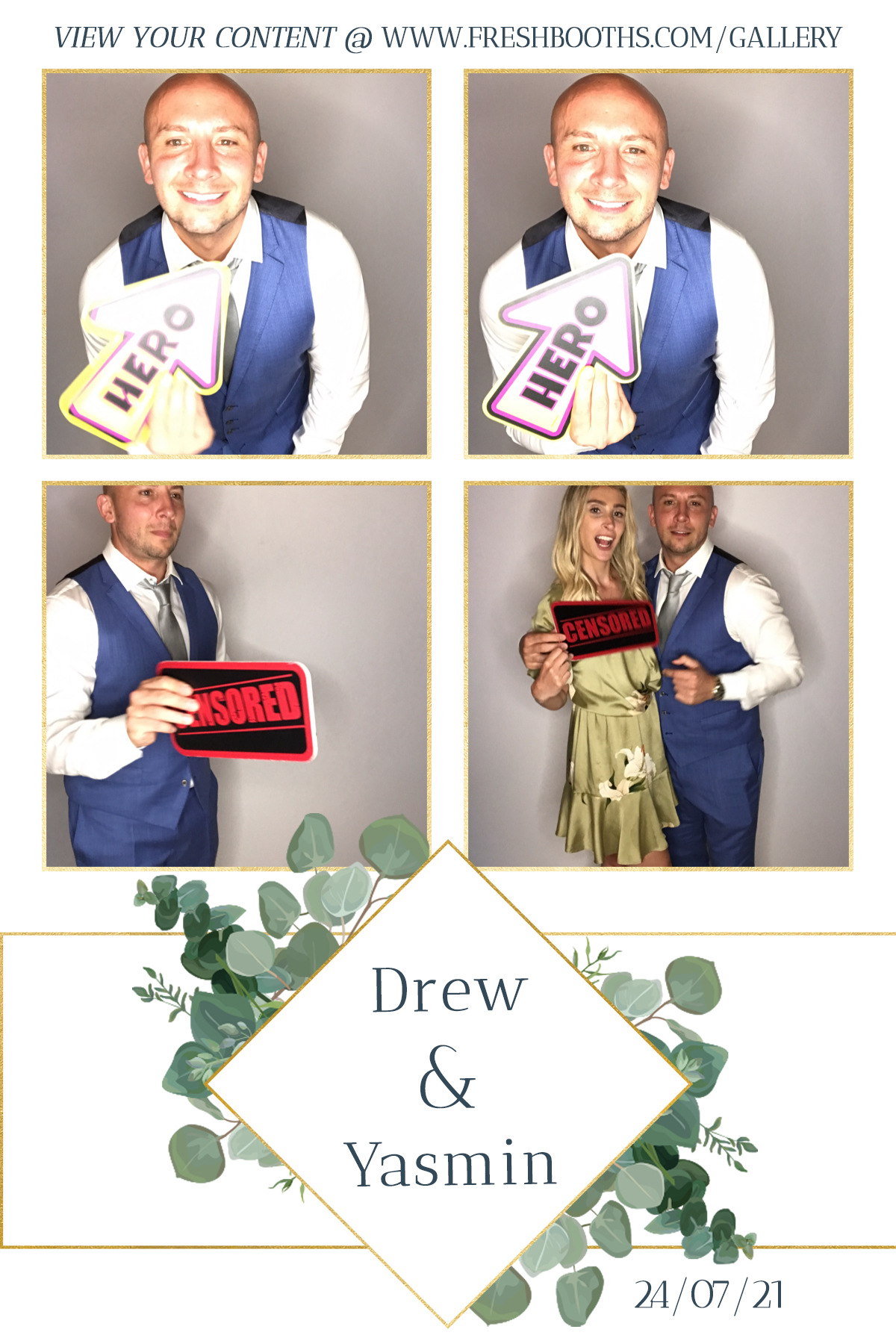Drew & Yasmin Wedding - GIF Station | View more photos from the event at gallery.freshbooths.com/u/FreshBooths/Drew-Yasmin-Wedding-GIF-Station