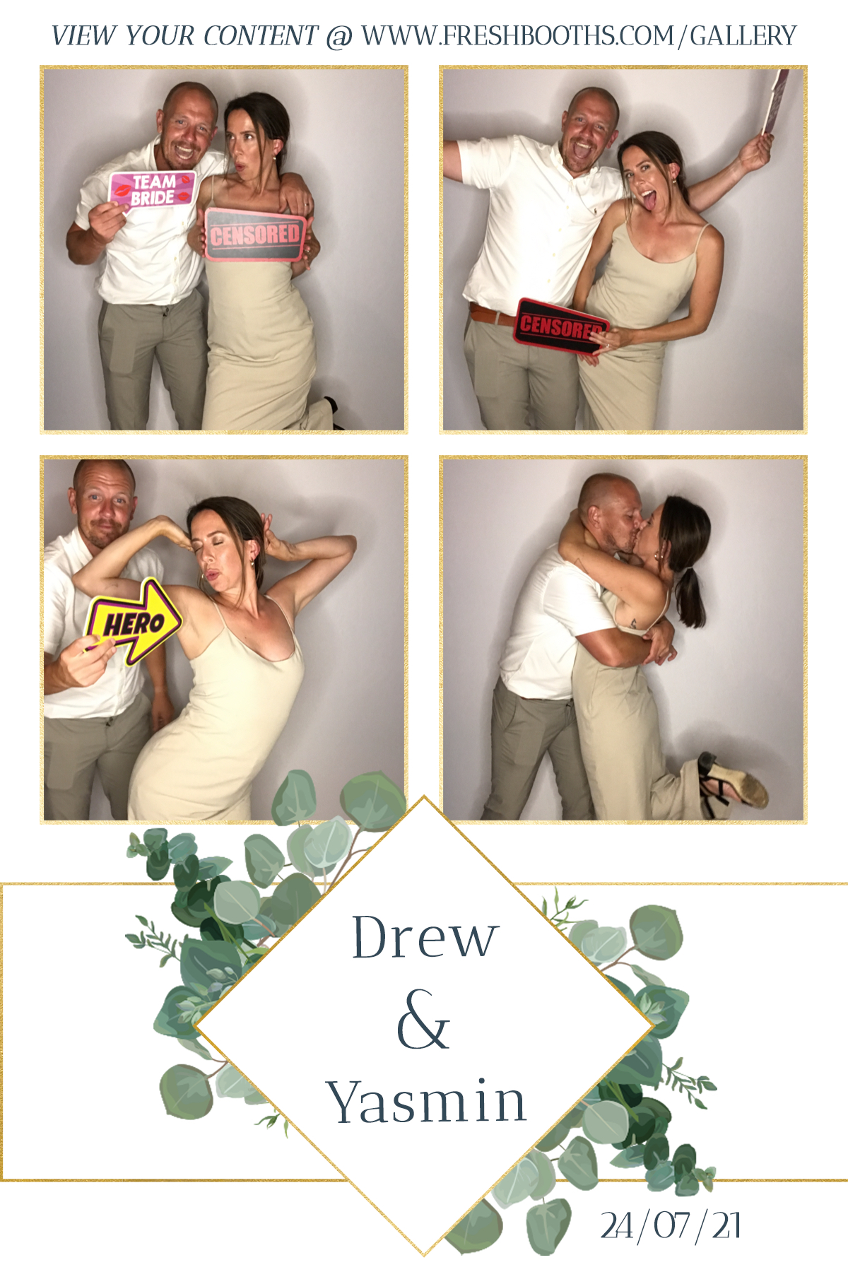 Drew & Yasmin Wedding - GIF Station | View more photos from the event at gallery.freshbooths.com/u/FreshBooths/Drew-Yasmin-Wedding-GIF-Station