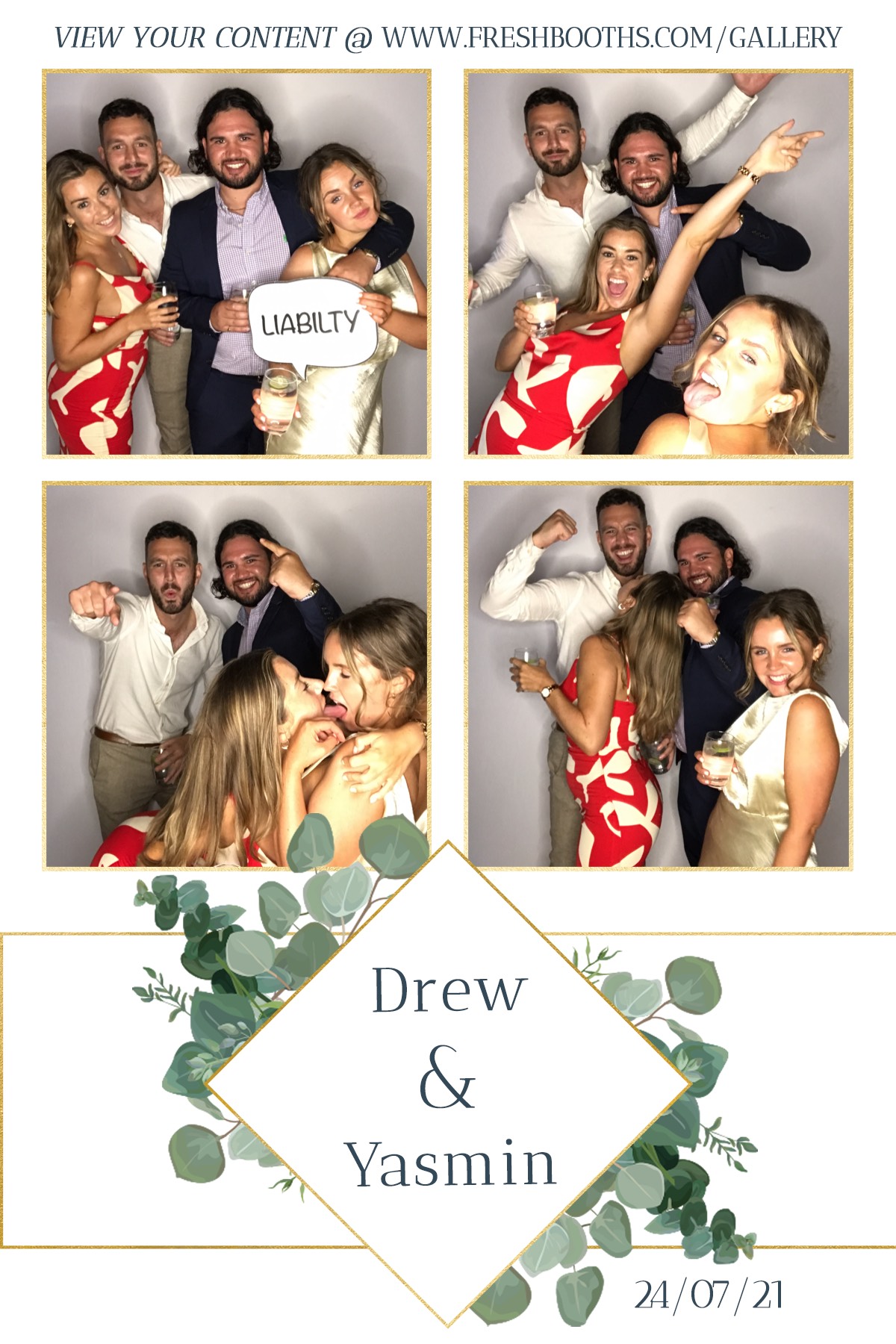 Drew & Yasmin Wedding - GIF Station | View more photos from the event at gallery.freshbooths.com/u/FreshBooths/Drew-Yasmin-Wedding-GIF-Station