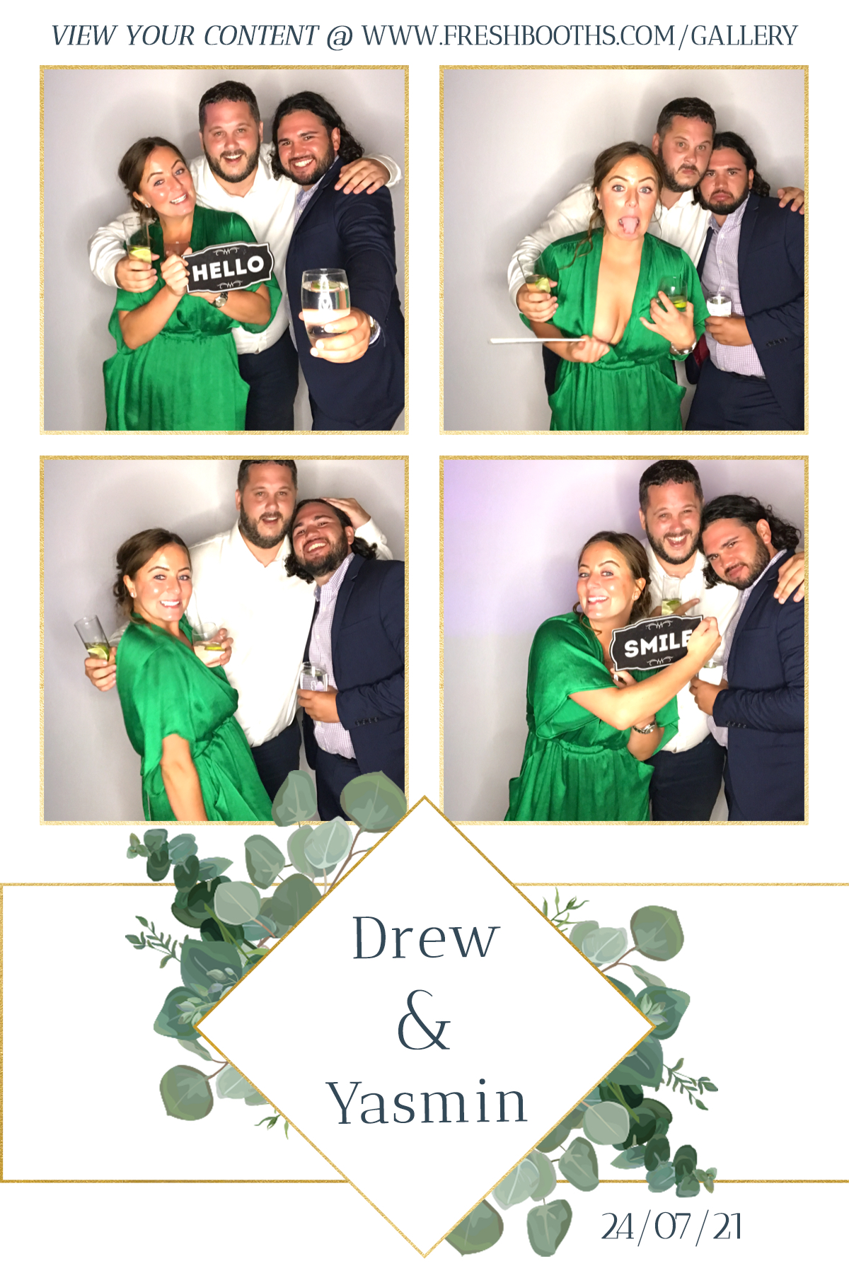 Drew & Yasmin Wedding - GIF Station | View more photos from the event at gallery.freshbooths.com/u/FreshBooths/Drew-Yasmin-Wedding-GIF-Station