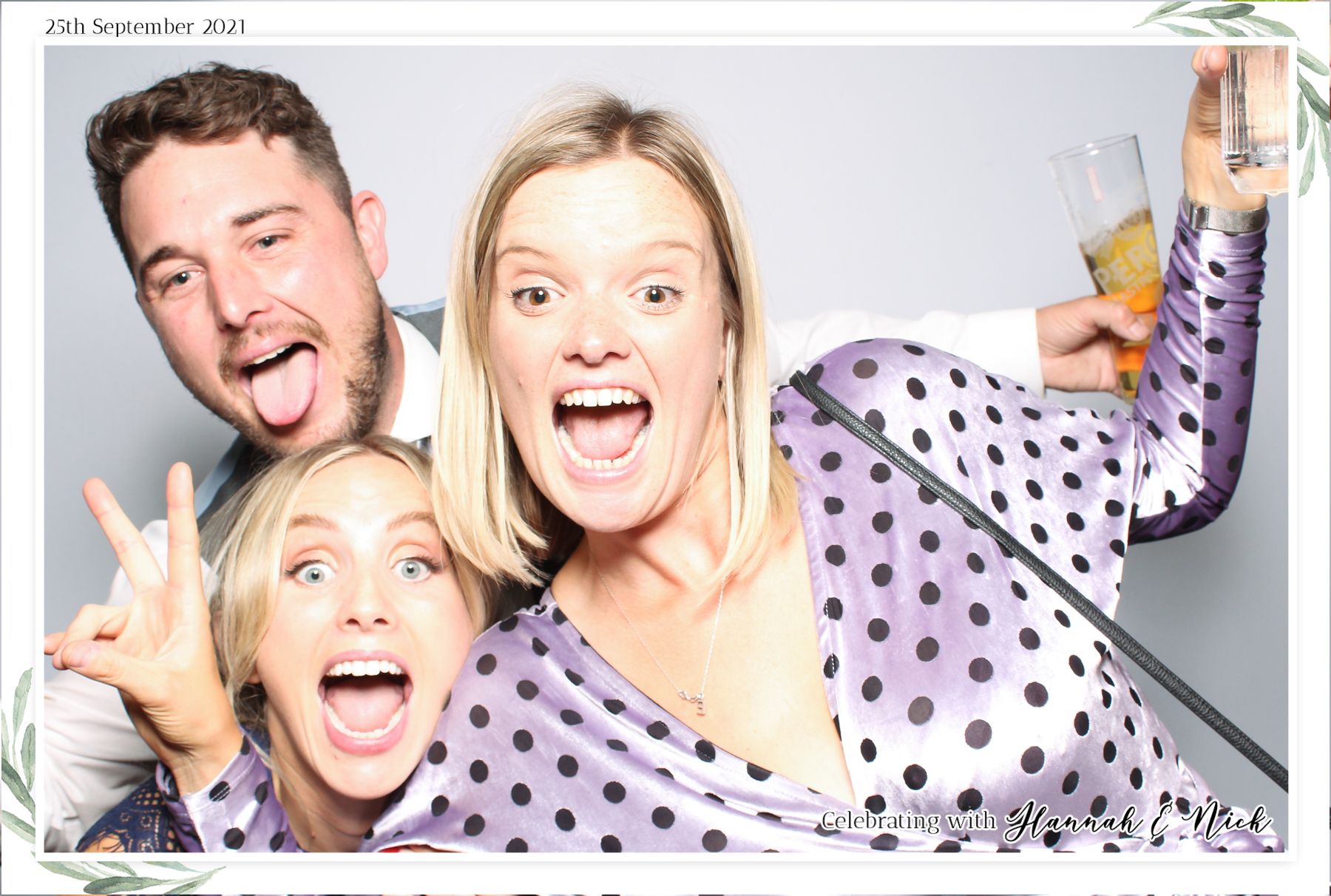 Hannah & Nicks Wedding - Classic Open Booth | View more photos from the event at gallery.freshbooths.com/u/FreshBooths/Hannah-Nicks-Wedding-Classic-Open-Booth