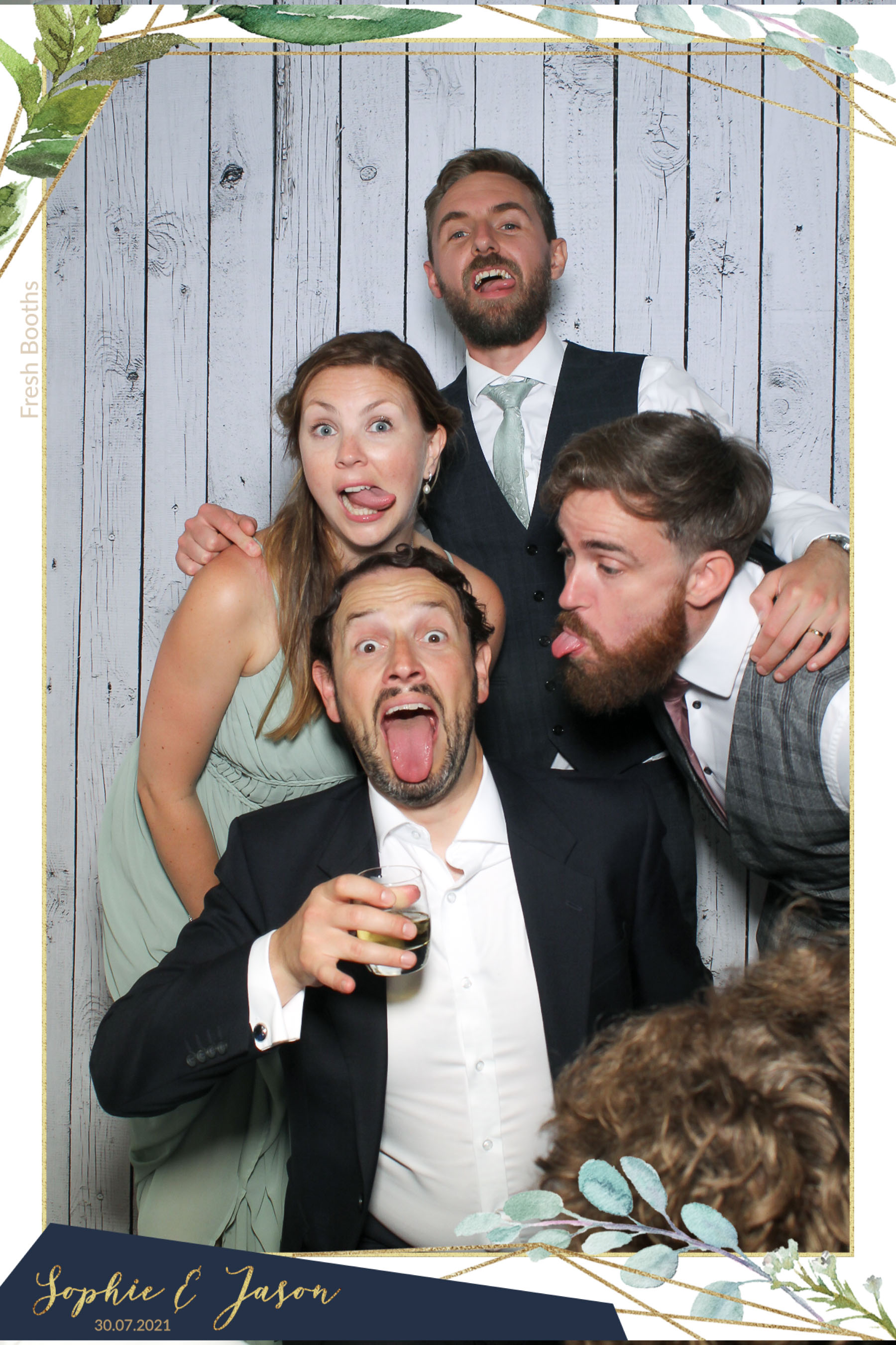 Jason and Sophie Wedding - Selfie Mirror | View more photos from the event at gallery.freshbooths.com/u/FreshBooths/Jason-and-Sophie-Wedding-Selfie-Mirror