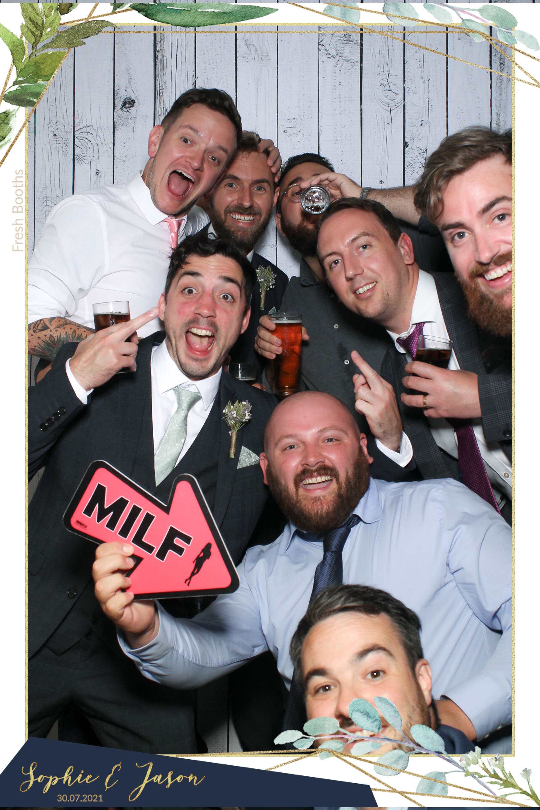 Jason and Sophie Wedding - Selfie Mirror | View more photos from the event at gallery.freshbooths.com/u/FreshBooths/Jason-and-Sophie-Wedding-Selfie-Mirror