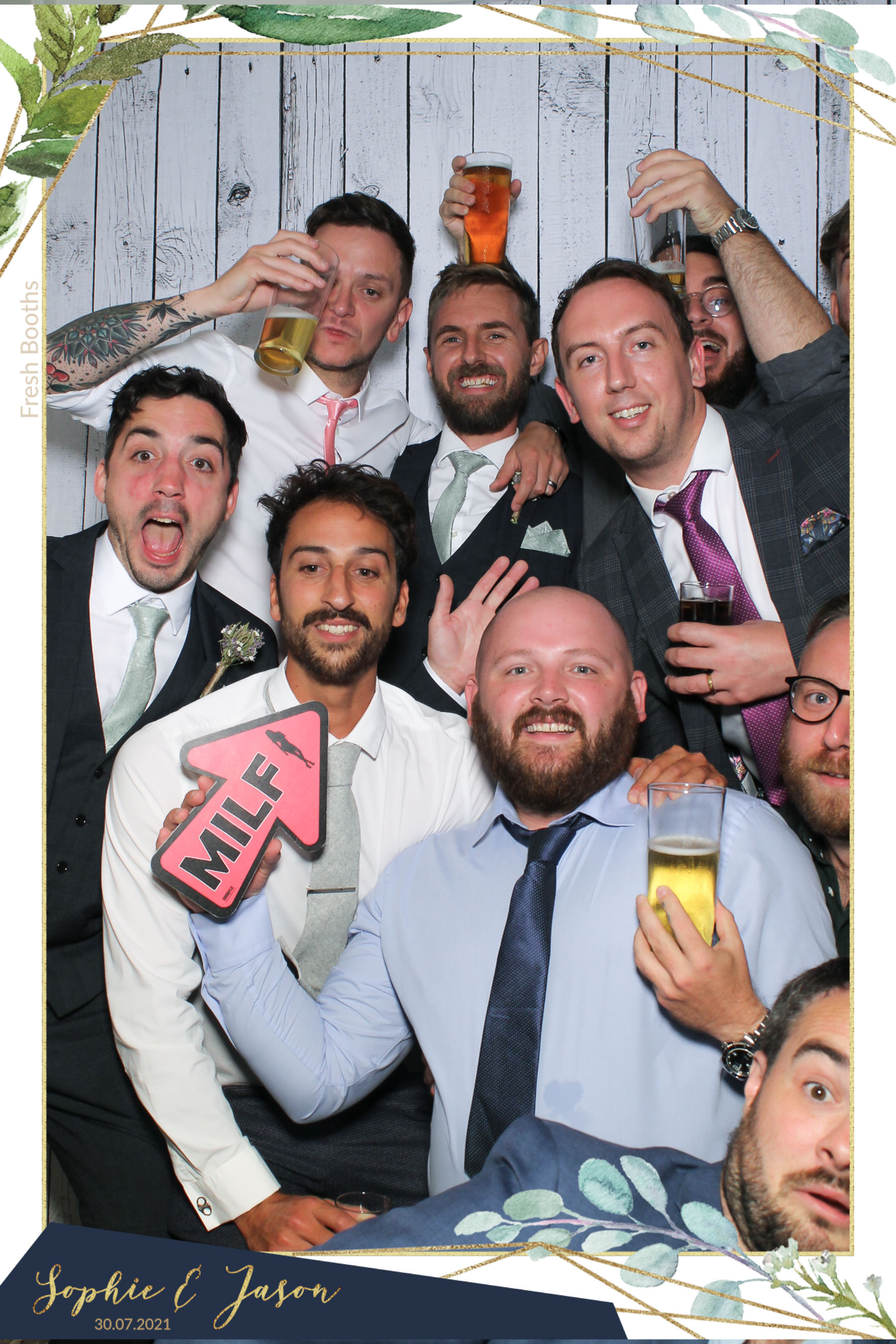 Jason and Sophie Wedding - Selfie Mirror | View more photos from the event at gallery.freshbooths.com/u/FreshBooths/Jason-and-Sophie-Wedding-Selfie-Mirror