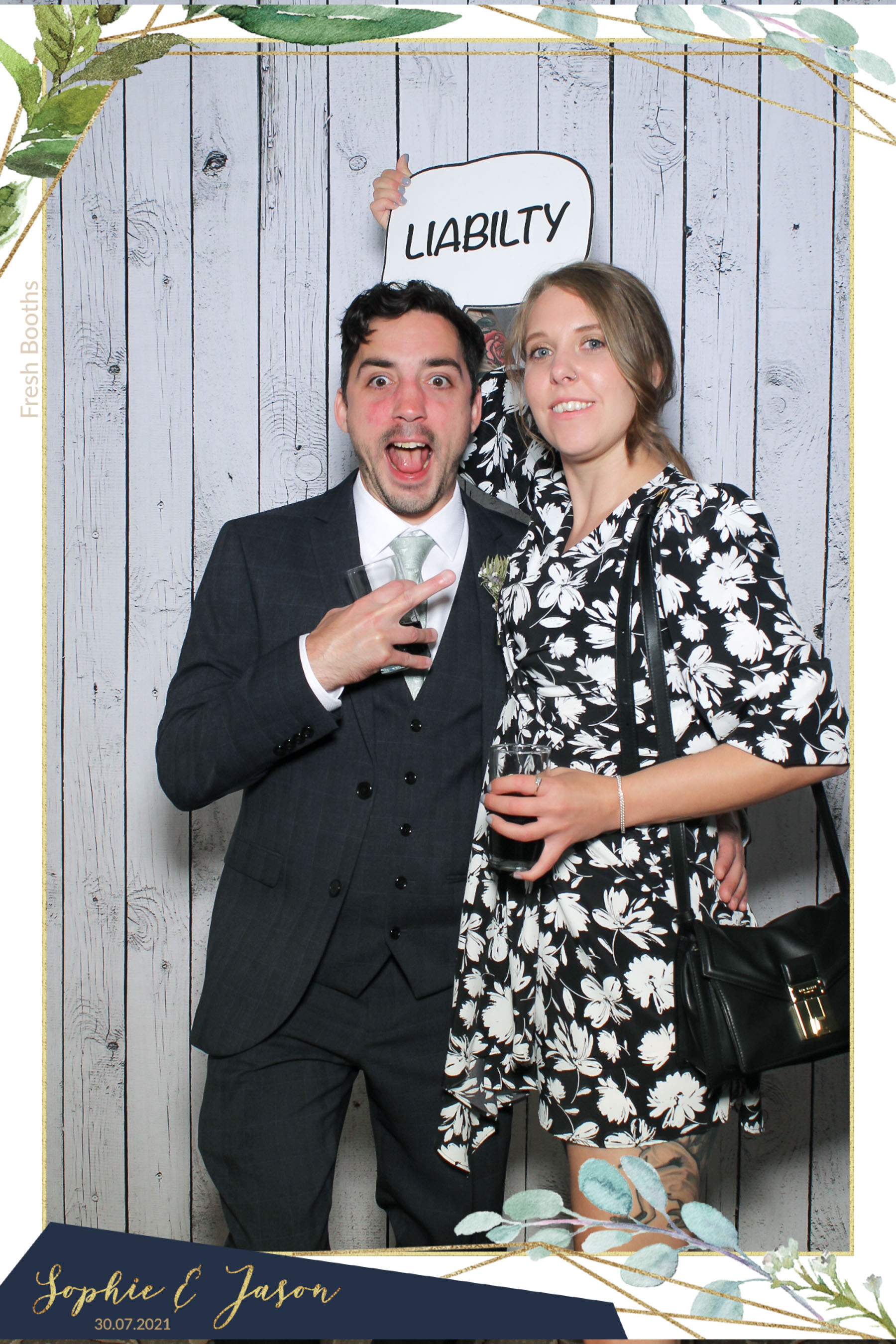 Jason and Sophie Wedding - Selfie Mirror | View more photos from the event at gallery.freshbooths.com/u/FreshBooths/Jason-and-Sophie-Wedding-Selfie-Mirror