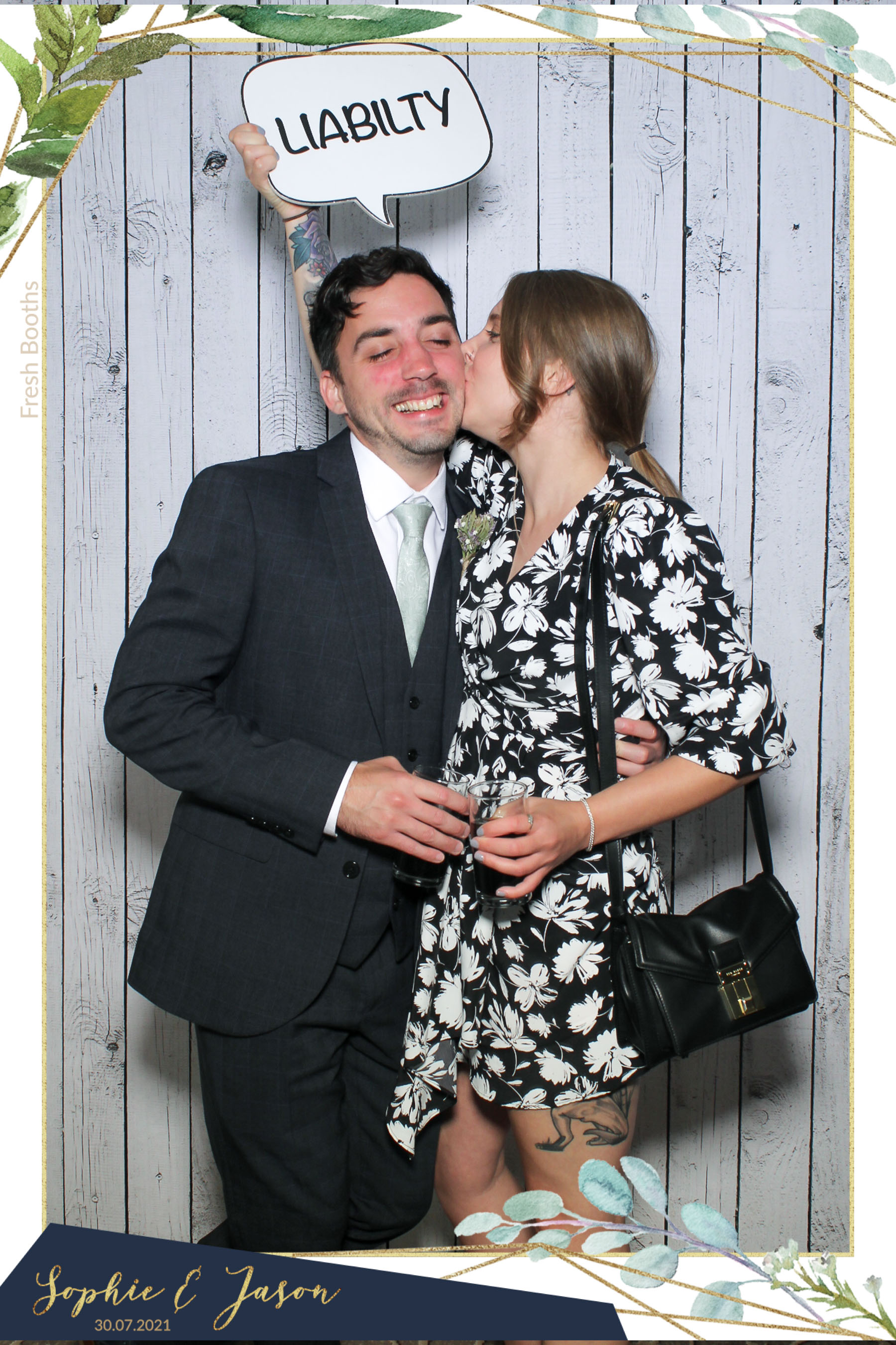 Jason and Sophie Wedding - Selfie Mirror | View more photos from the event at gallery.freshbooths.com/u/FreshBooths/Jason-and-Sophie-Wedding-Selfie-Mirror