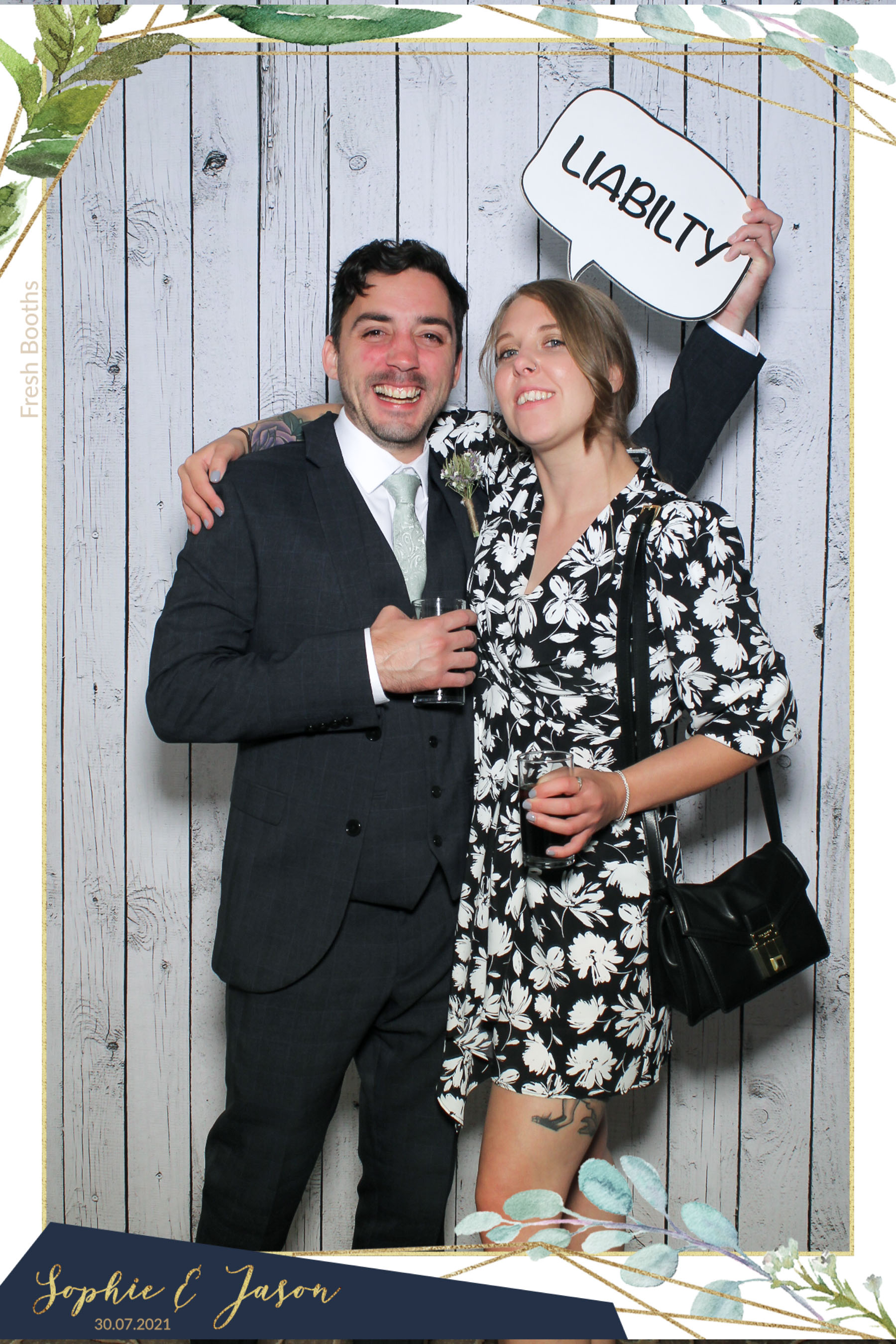 Jason and Sophie Wedding - Selfie Mirror | View more photos from the event at gallery.freshbooths.com/u/FreshBooths/Jason-and-Sophie-Wedding-Selfie-Mirror
