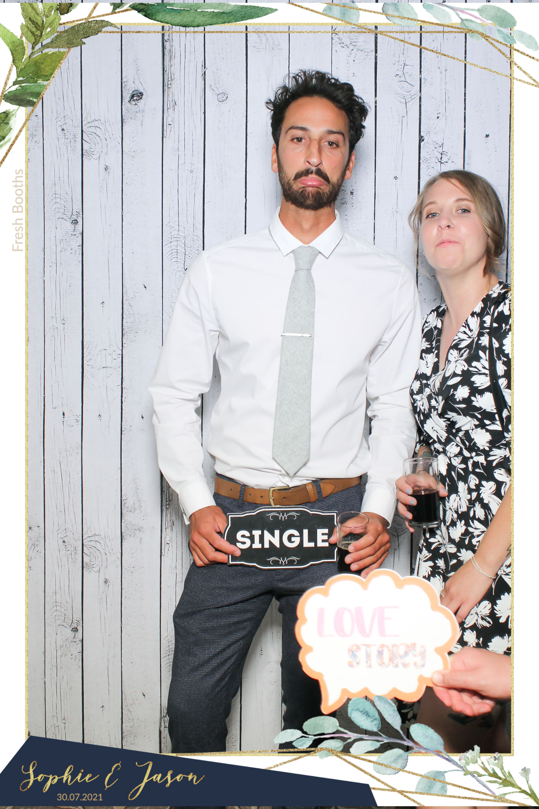 Jason and Sophie Wedding - Selfie Mirror | View more photos from the event at gallery.freshbooths.com/u/FreshBooths/Jason-and-Sophie-Wedding-Selfie-Mirror