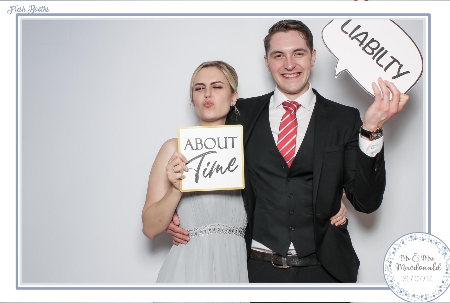 Josh and Naomi Wedding - Classic Open Booth | View more photos from the event at gallery.freshbooths.com/u/FreshBooths/Josh-and-Naomi-Wedding-Classic-Open-Booth