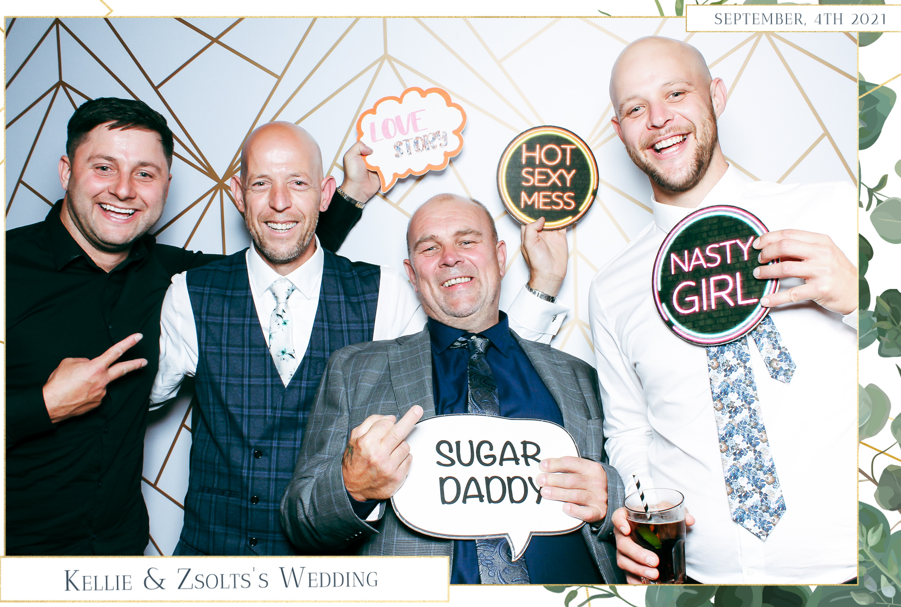 Kellie & Zsolt Wedding - Classic Open Booth | View more photos from the event at gallery.freshbooths.com/u/FreshBooths/Kellie-Zsolt-Wedding-Classic-Open-Booth