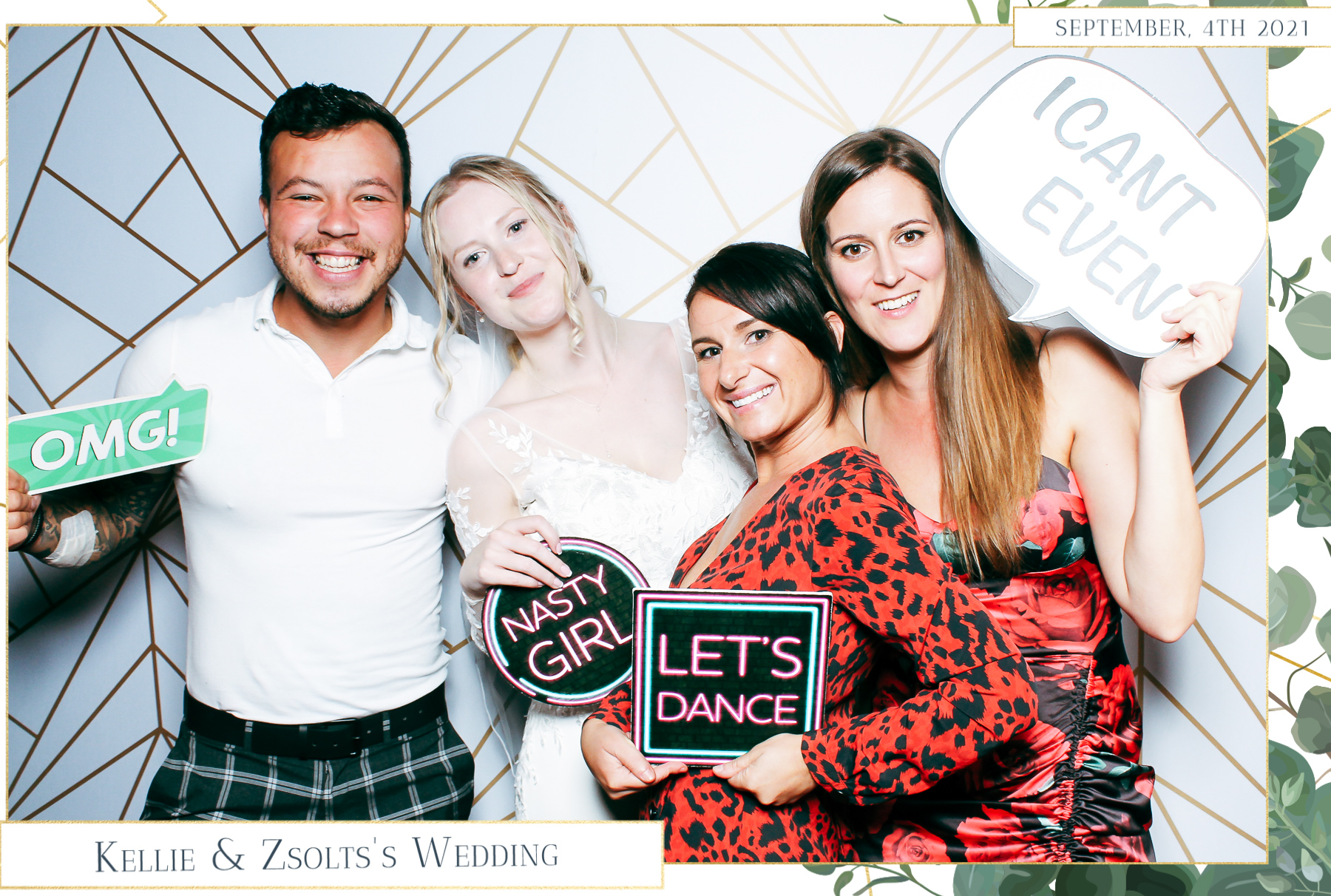 Kellie & Zsolt Wedding - Classic Open Booth | View more photos from the event at gallery.freshbooths.com/u/FreshBooths/Kellie-Zsolt-Wedding-Classic-Open-Booth