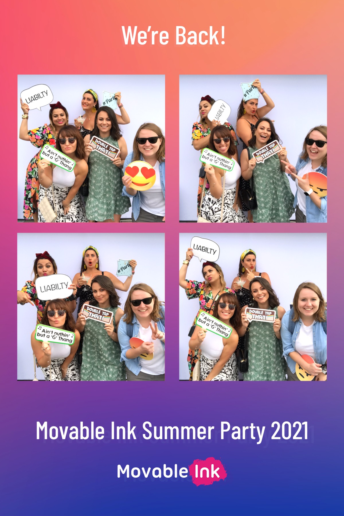 Movable Ink Summer Party - GIF Station | View more photos from the event at gallery.freshbooths.com/u/FreshBooths/Movable-Ink-Summer-Party-GIF-Station