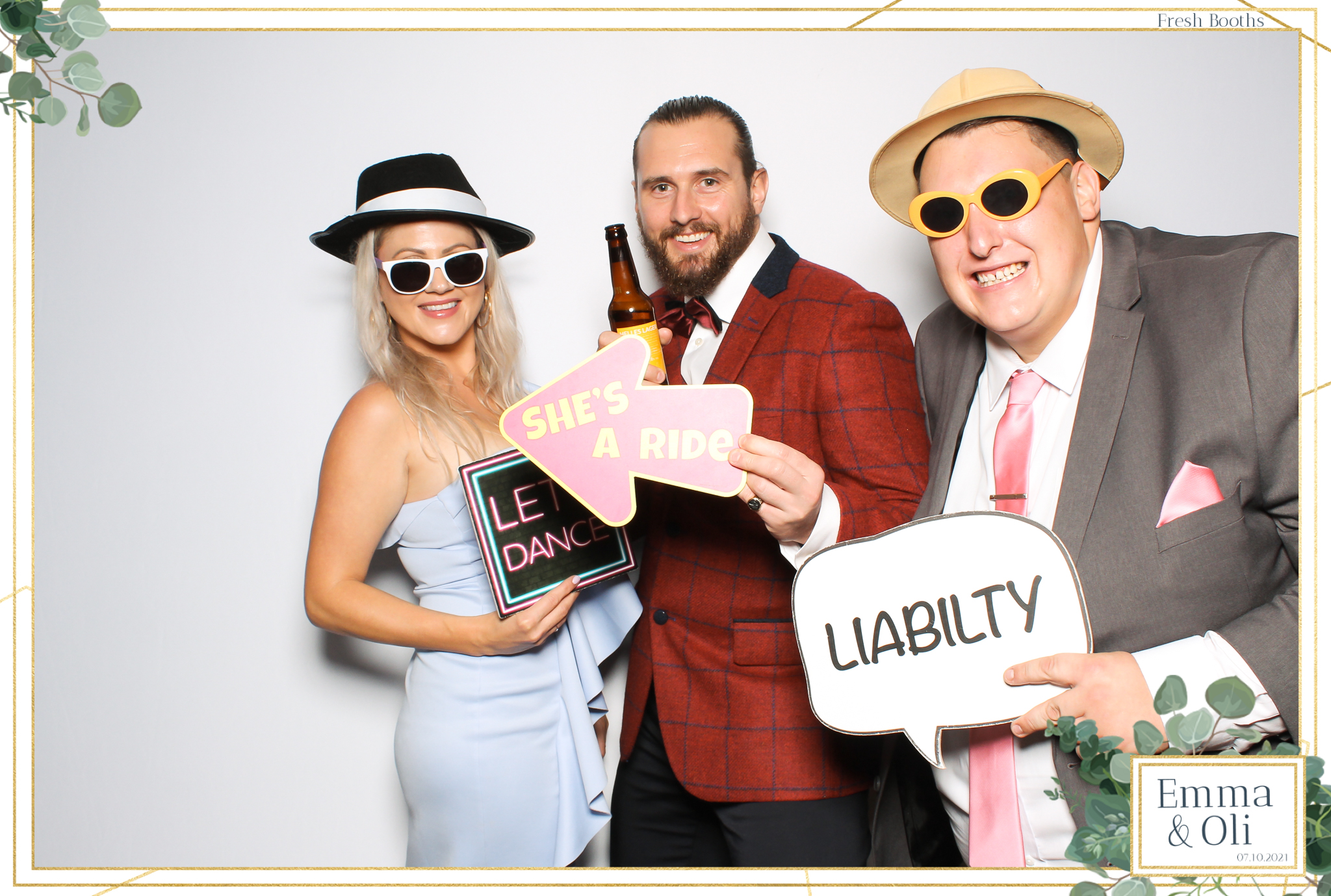 Oli & Emma Wedding - Classic Open Booth | View more photos from the event at gallery.freshbooths.com/u/FreshBooths/Oli-Emma-Wedding-Classic-Open-Booth