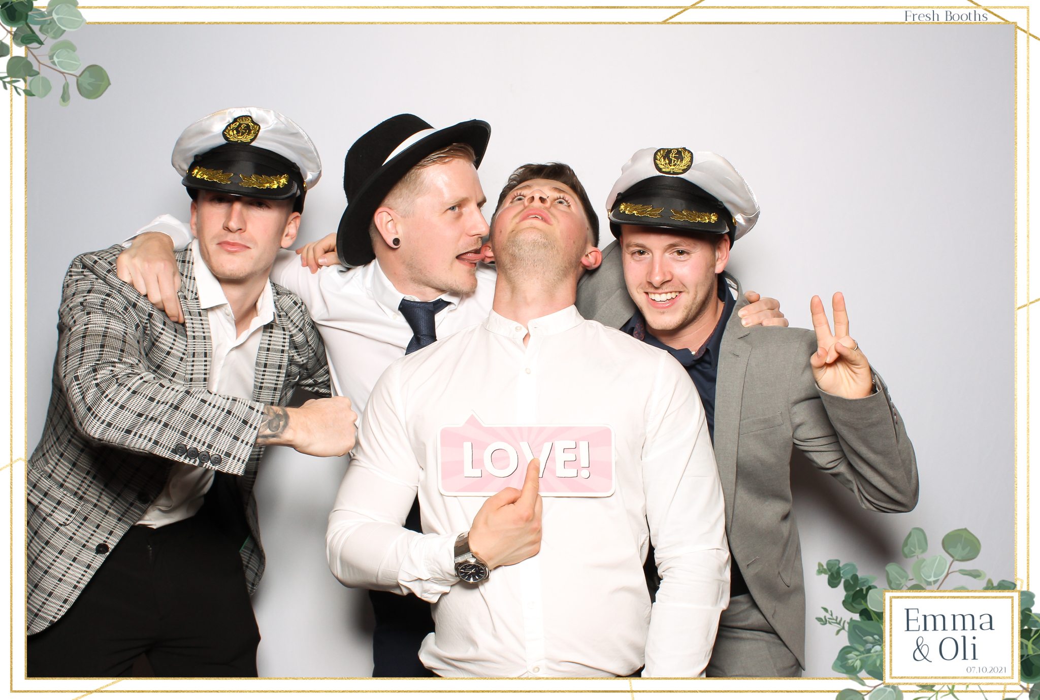 Oli & Emma Wedding - Classic Open Booth | View more photos from the event at gallery.freshbooths.com/u/FreshBooths/Oli-Emma-Wedding-Classic-Open-Booth