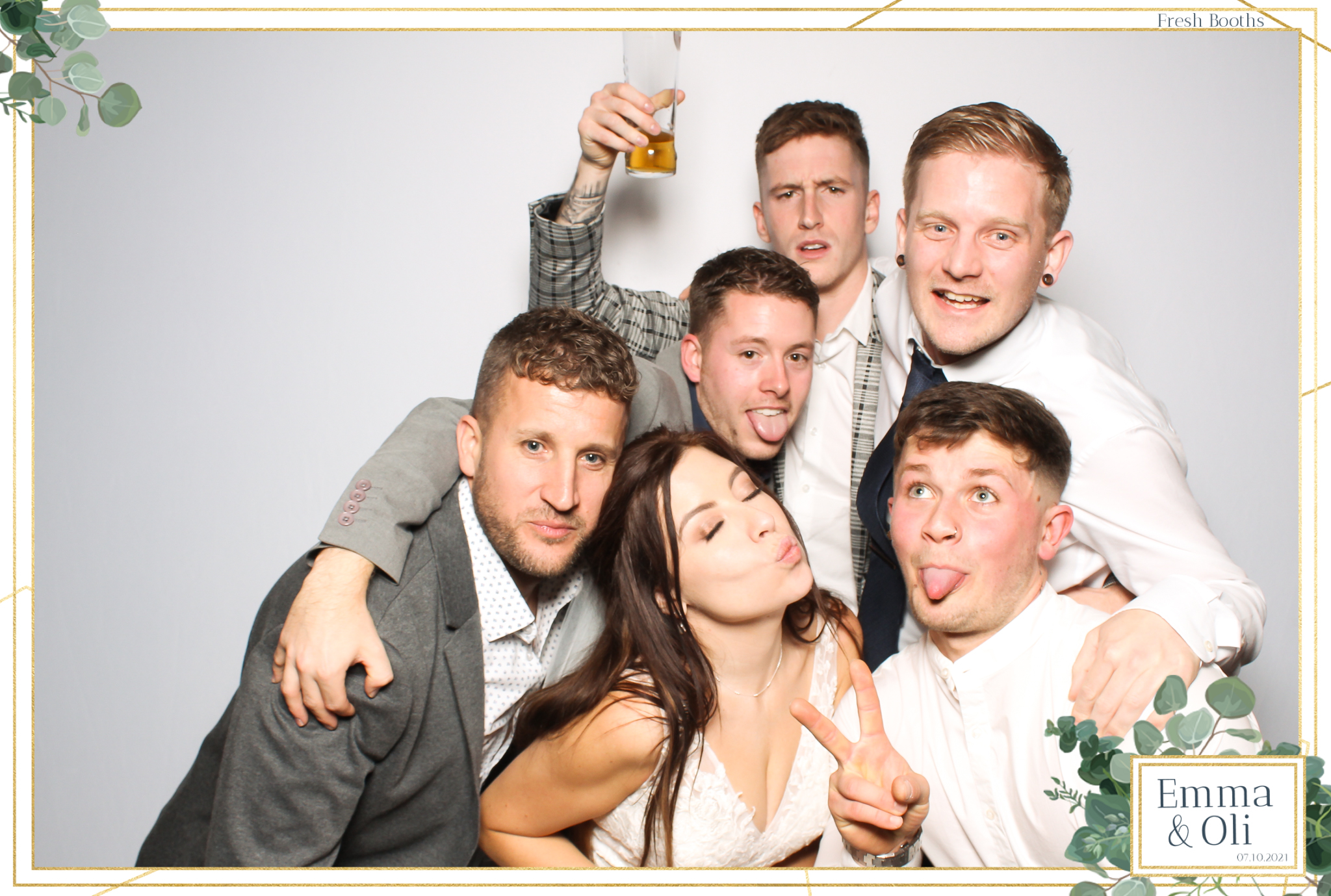 Oli & Emma Wedding - Classic Open Booth | View more photos from the event at gallery.freshbooths.com/u/FreshBooths/Oli-Emma-Wedding-Classic-Open-Booth
