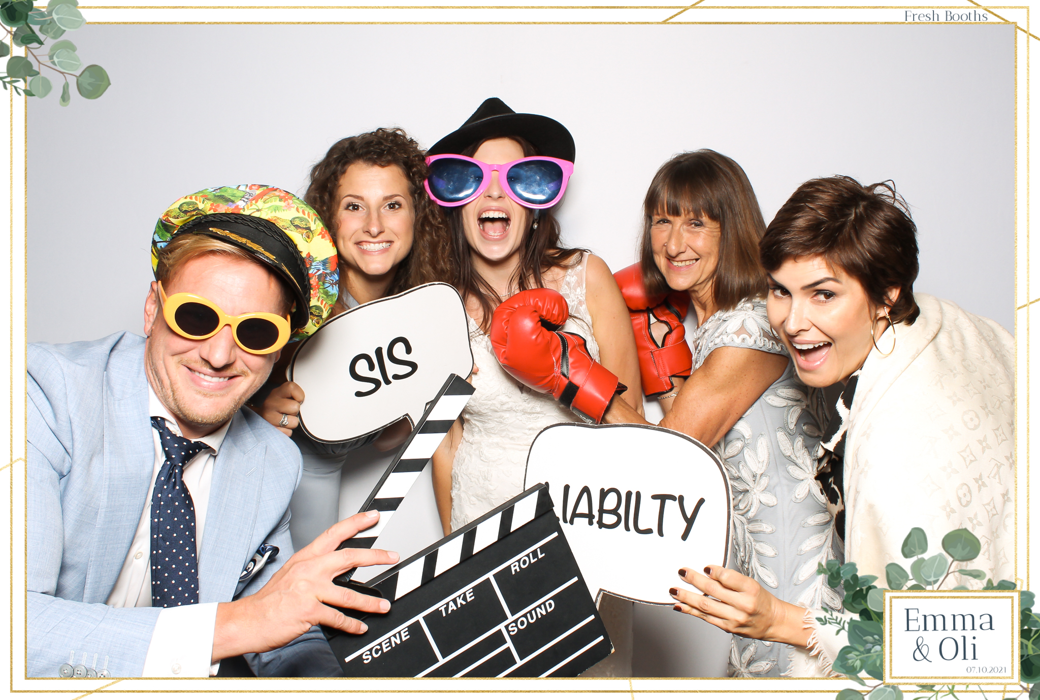 Oli & Emma Wedding - Classic Open Booth | View more photos from the event at gallery.freshbooths.com/u/FreshBooths/Oli-Emma-Wedding-Classic-Open-Booth