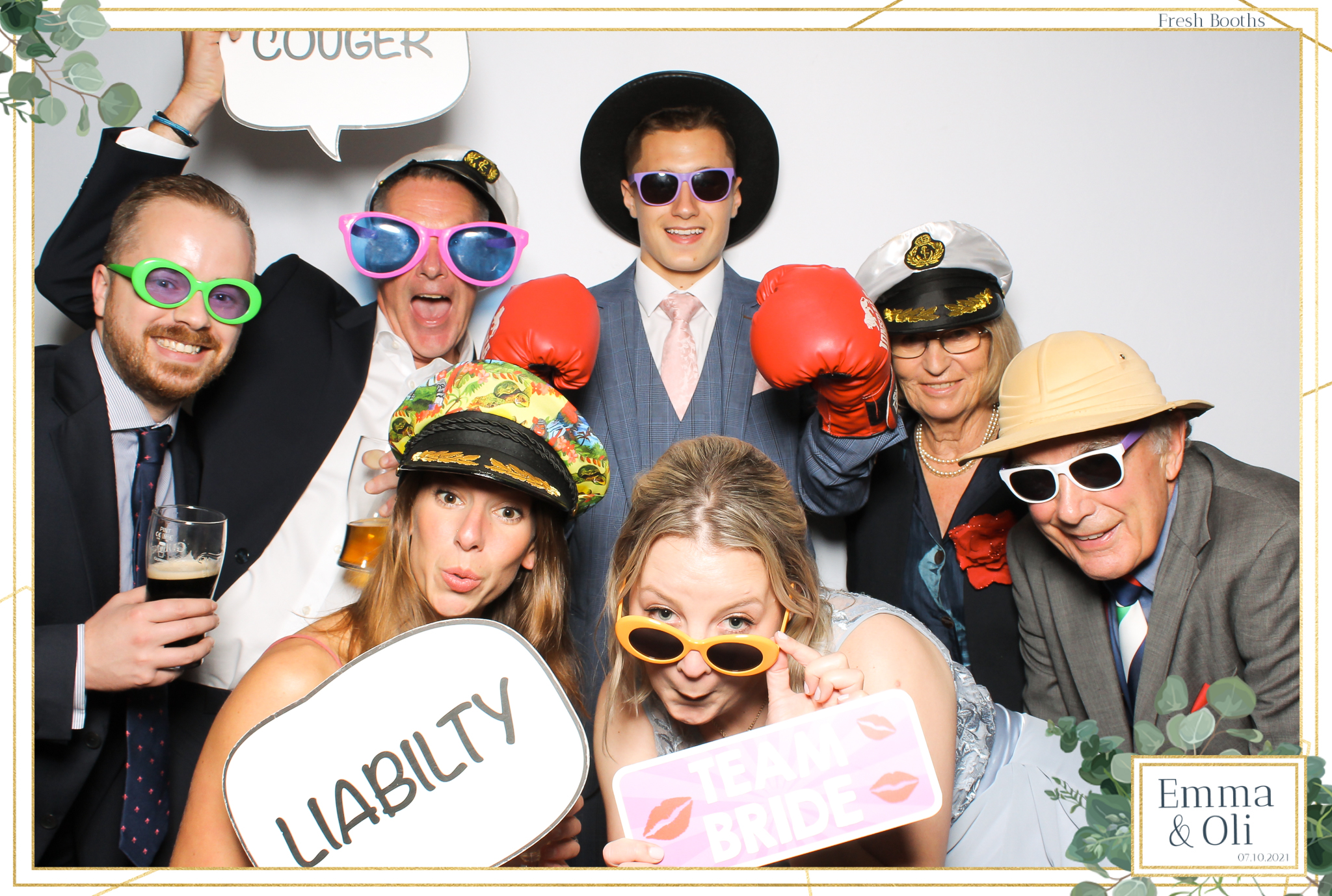 Oli & Emma Wedding - Classic Open Booth | View more photos from the event at gallery.freshbooths.com/u/FreshBooths/Oli-Emma-Wedding-Classic-Open-Booth