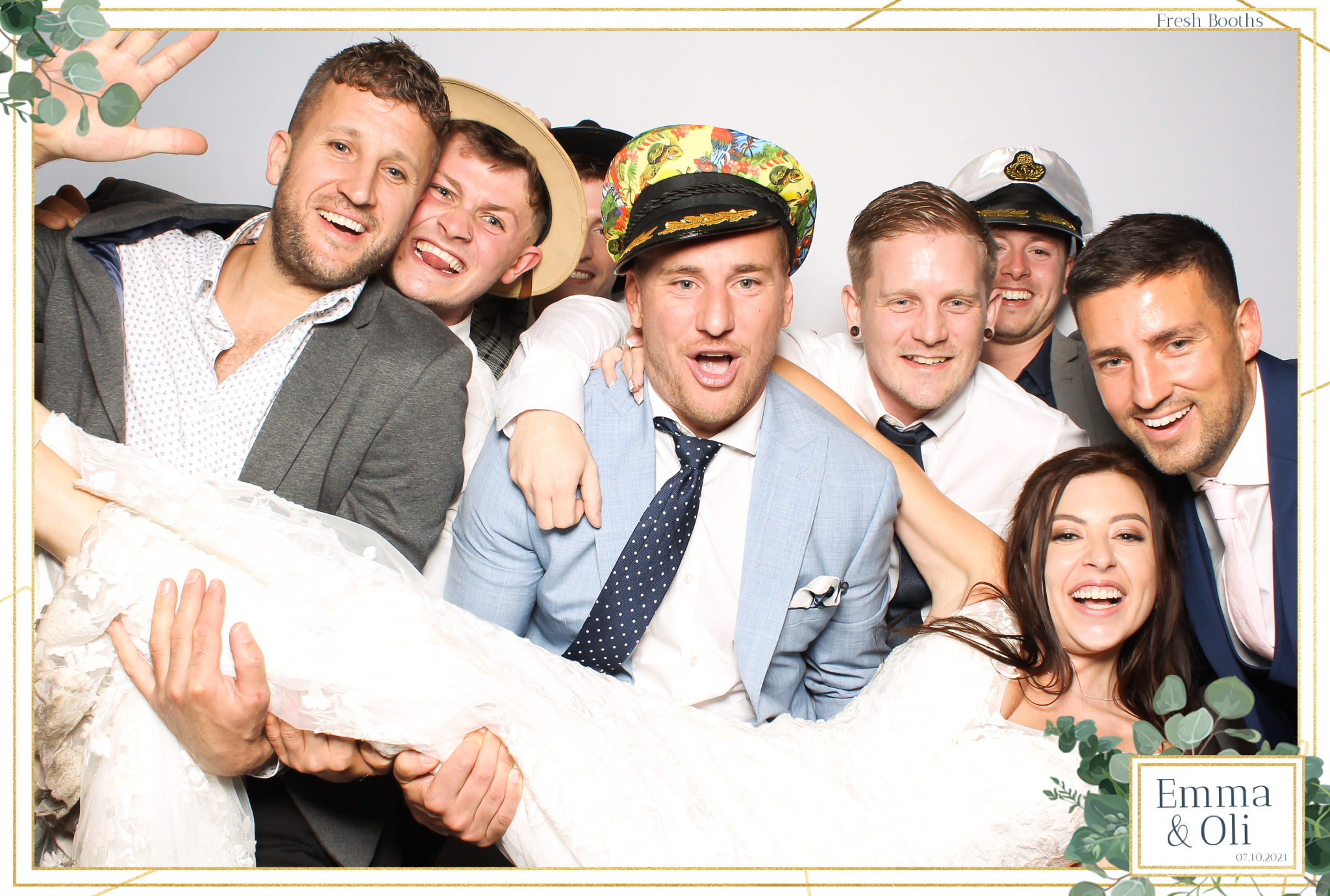 Oli & Emma Wedding - Classic Open Booth | View more photos from the event at gallery.freshbooths.com/u/FreshBooths/Oli-Emma-Wedding-Classic-Open-Booth