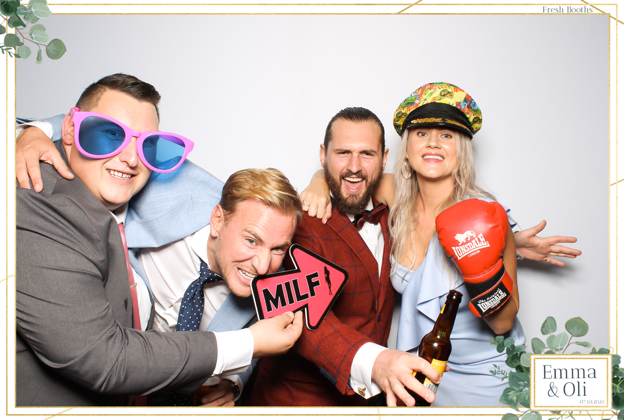 Oli & Emma Wedding - Classic Open Booth | View more photos from the event at gallery.freshbooths.com/u/FreshBooths/Oli-Emma-Wedding-Classic-Open-Booth